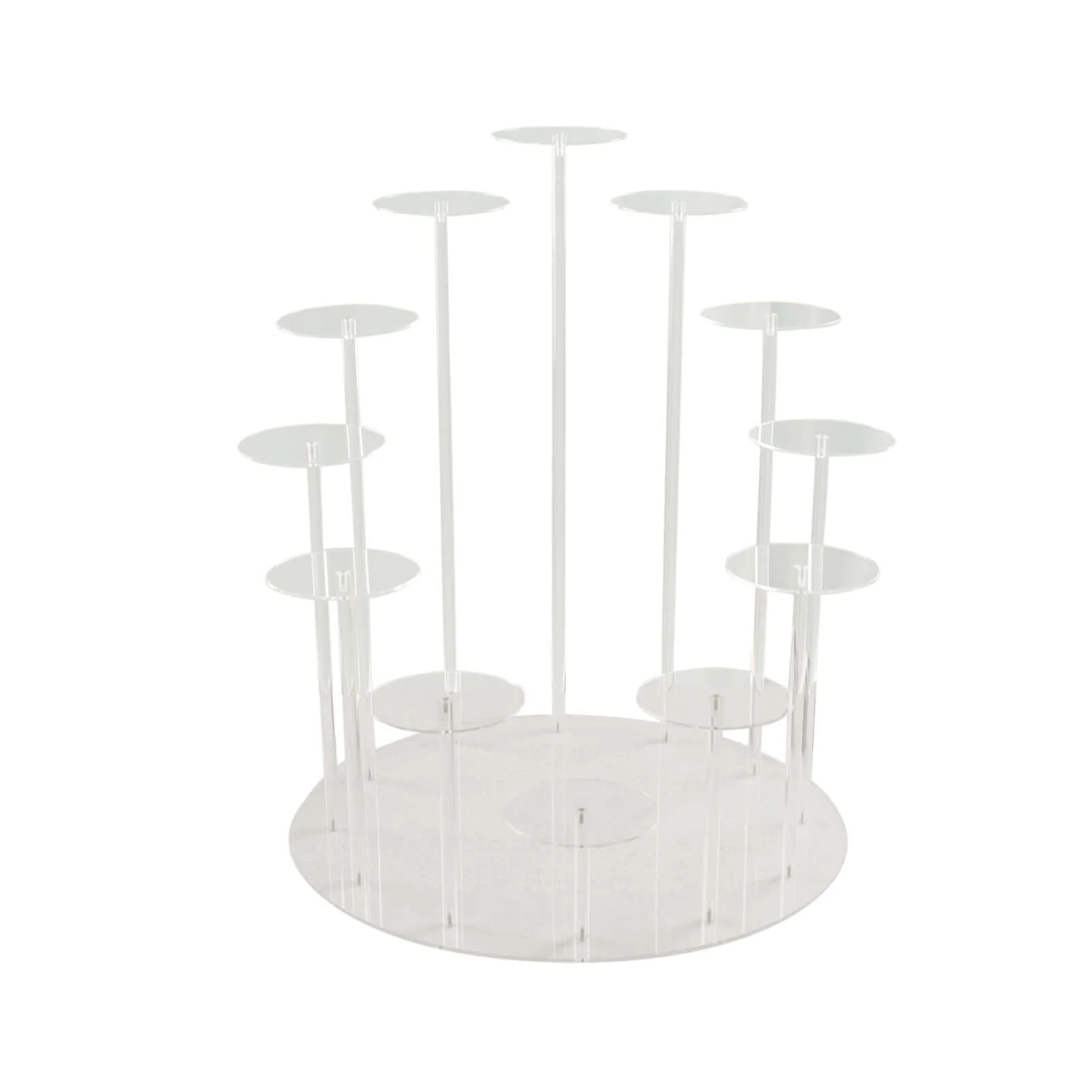 Acrylic Cake Stand with 12-Arm Tiered Cupcake Holders 29" Clear - Sturdy Multi-layer Dessert Display Tower Centerpiece for Weddings Gala Events & Dessert Buffets - Image 7