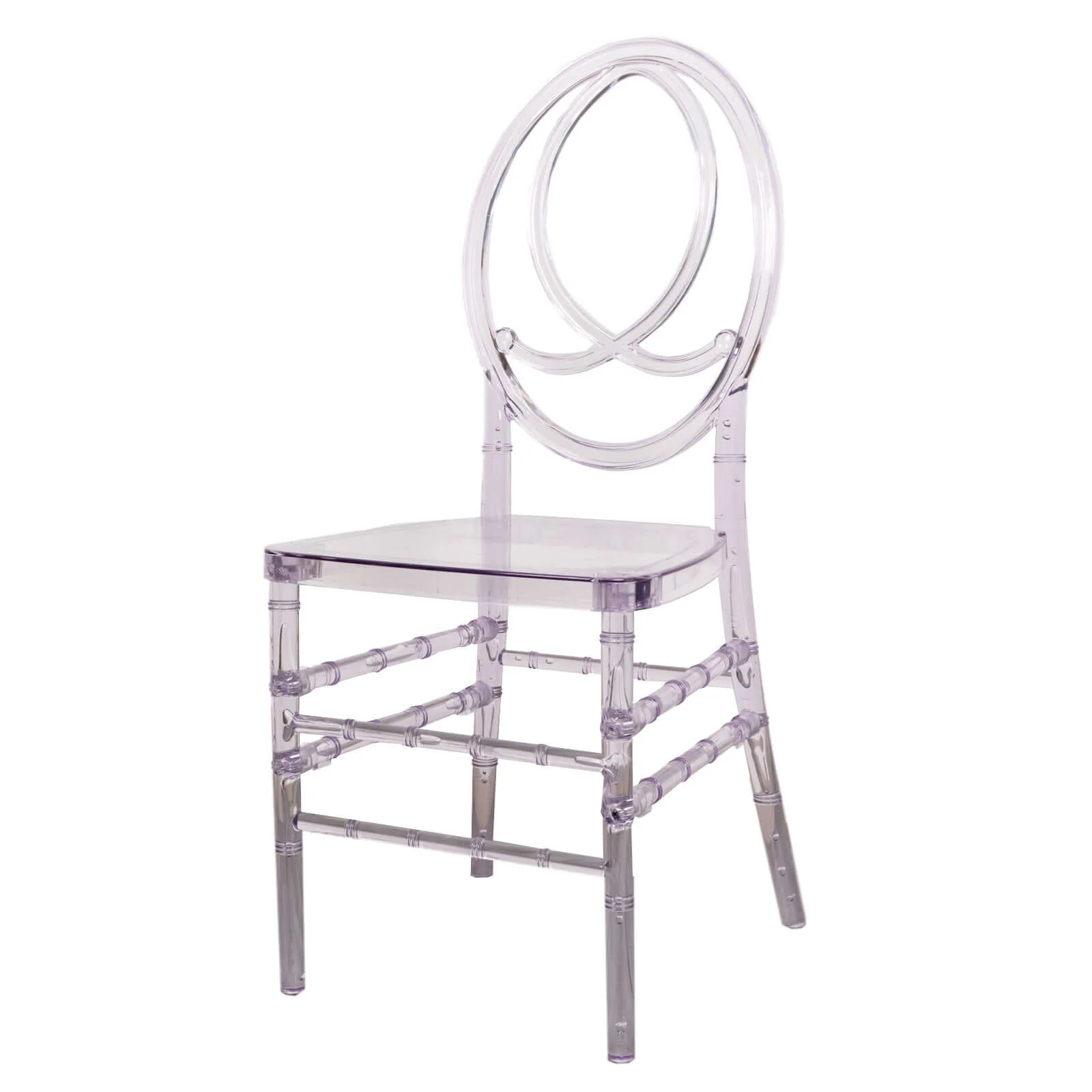 Acrylic Phoenix Chiavari Ghost Chair Transparent Resin Stackable with Oval Back Clear - Armless Design for Events - Image 7