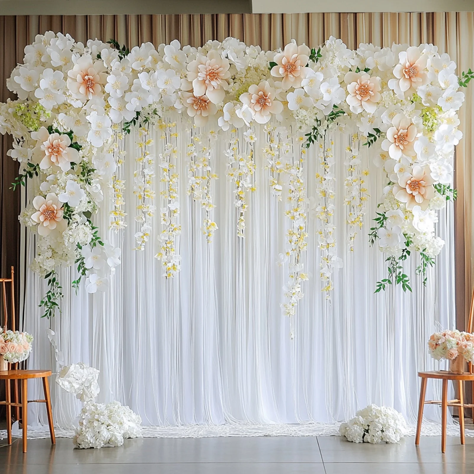 Aluminum Adjustable Backdrop Stand with Heavy Duty Steel Base Plate, Commercial Grade DIY Pipe and Drape Photography Background Frame - 12ft - Image 2