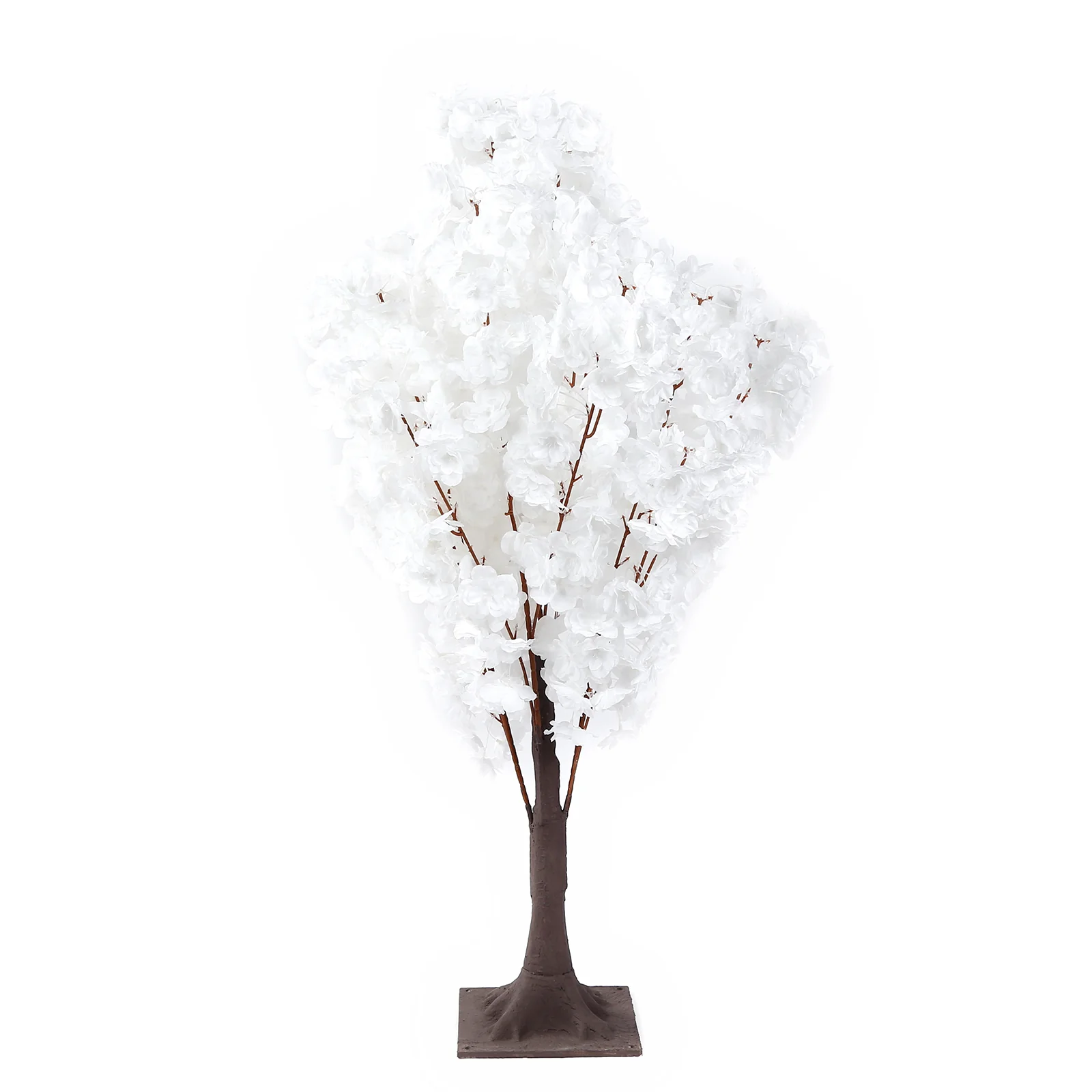 Artificial Cherry Blossom Tree Centerpiece 3ft White – Silk Sakura Wishing Tree with Metal Base - Image 2