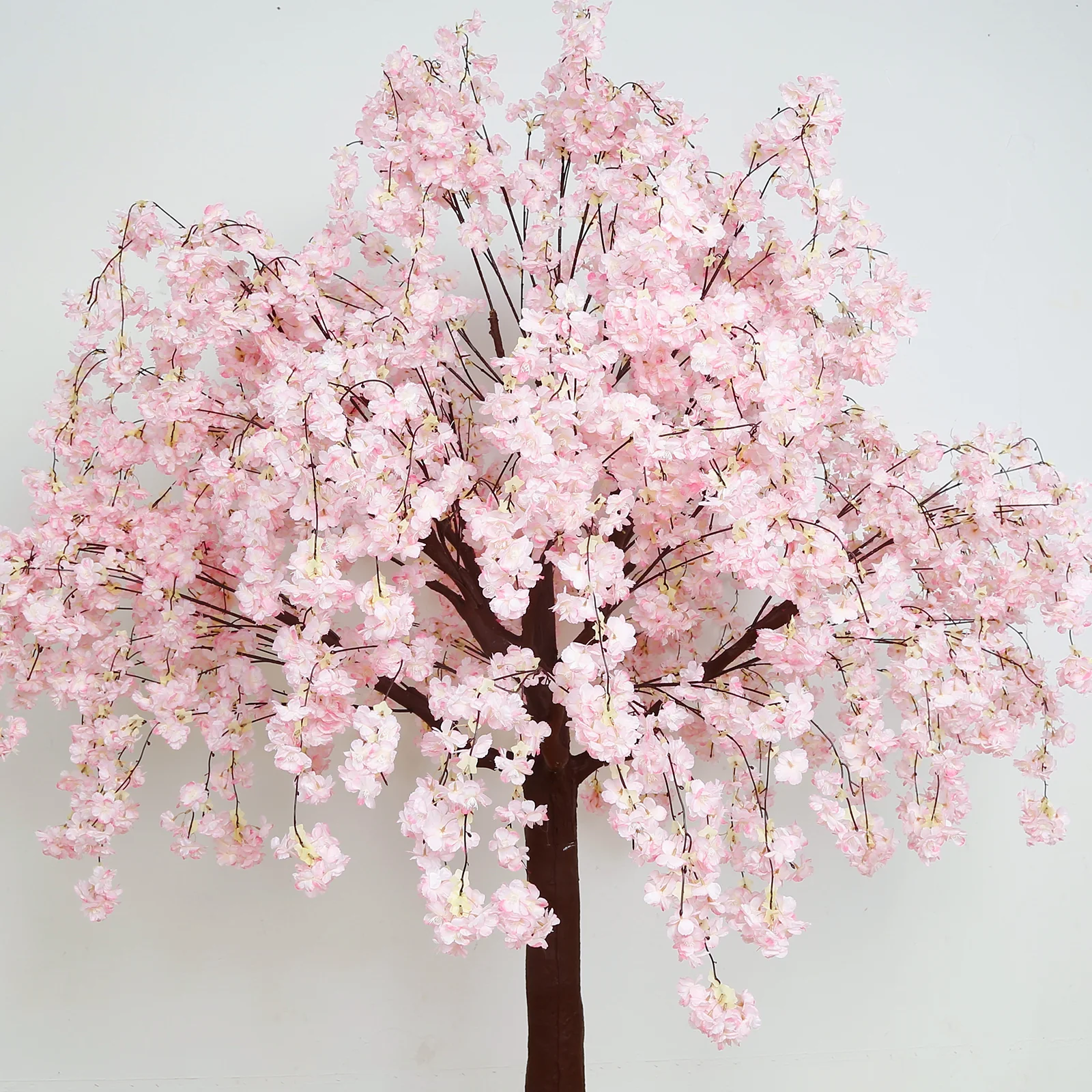 Artificial Cherry Blossom Tree 8ft Blush – Silk Sakura Wishing Tree with Fiberglass Trunk & Sturdy Metal Base - Image 7