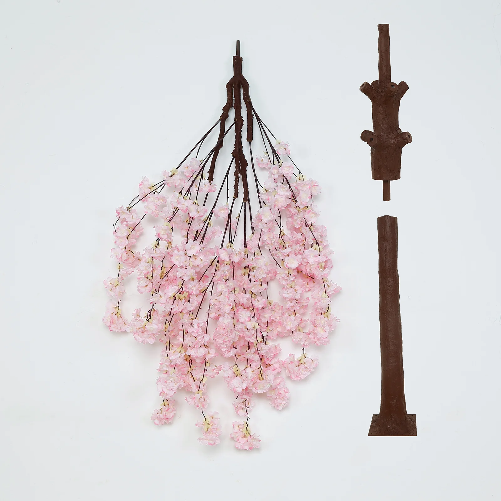 Artificial Cherry Blossom Tree 8ft Blush – Silk Sakura Wishing Tree with Fiberglass Trunk & Sturdy Metal Base - Image 8