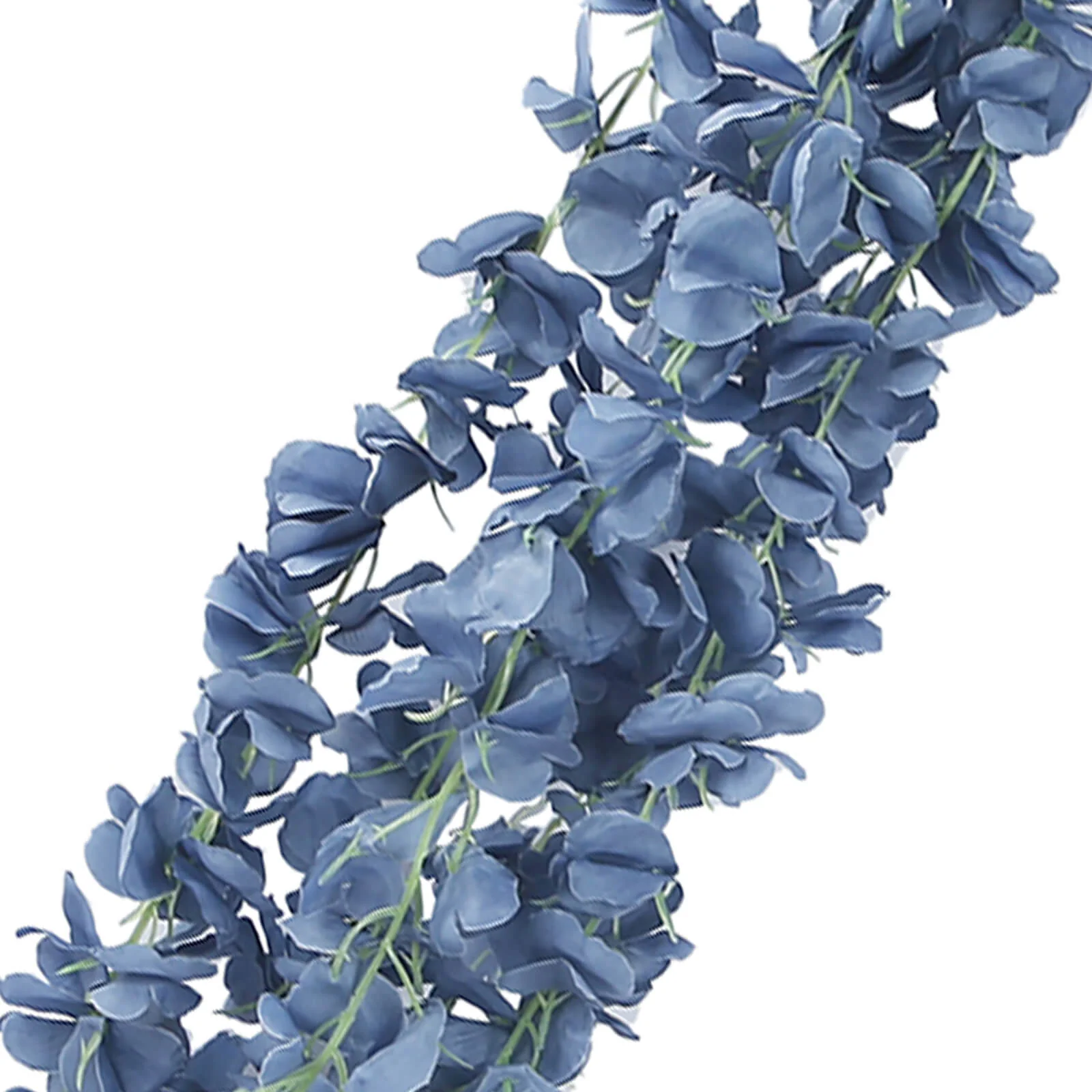 Artificial Silk Hanging Wisteria Flower Garland Vines in Dusty Blue, 5 Full Strands in 1 Bush - 42" - Image 8