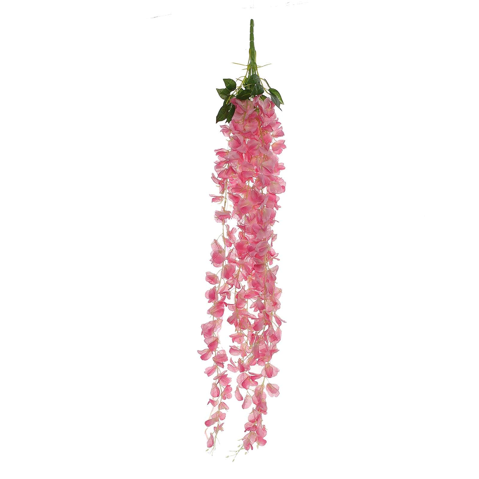Artificial Silk Hanging Wisteria Flower Garland Vines in Pink, 5 Full Strands in 1 Bush - 42" - Image 6