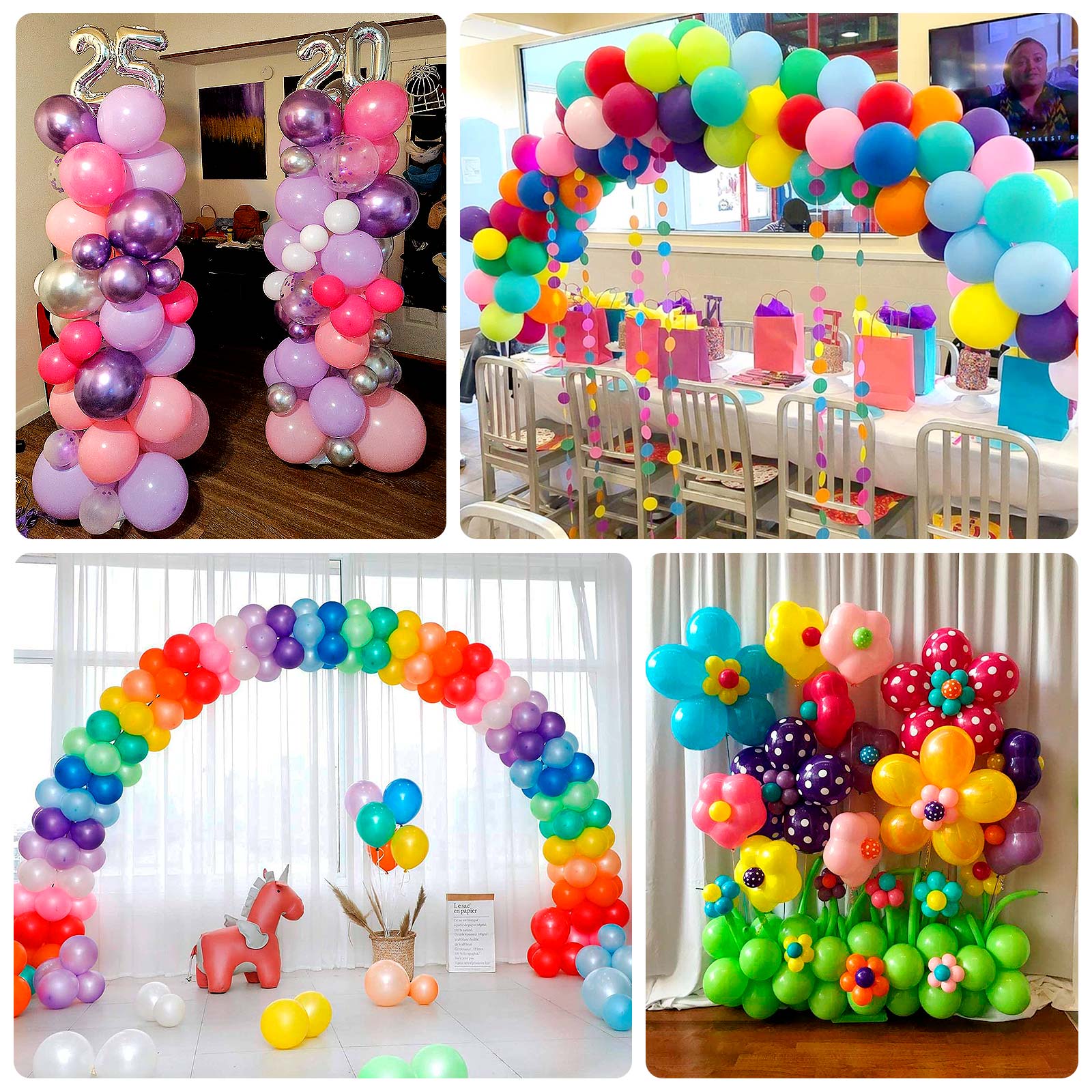 100 Pcs Clear Flower Balloon Clip Connectors – Plastic Balloon Clips for Arch, Garland & Party Decorations - Image 5