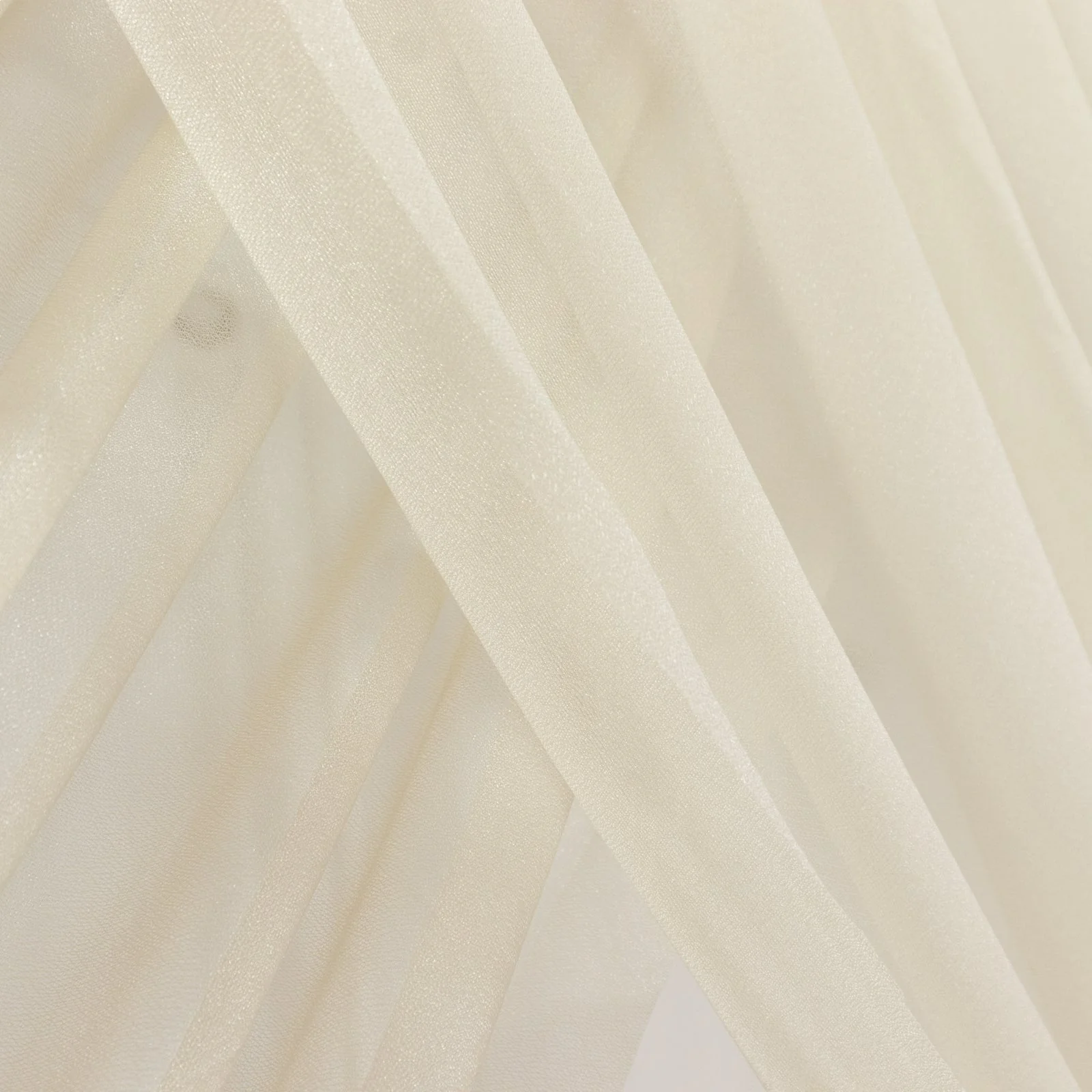 Sheer Wedding Arch Drape – 5ftx32ft Beige Sheer Curtain Backdrop, Ceiling Drapery Panel - Image 8