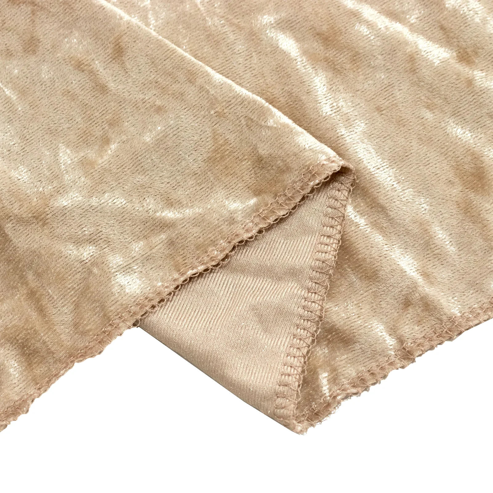 Crushed Velvet Backdrop Curtain – Beige 8ft x 8ft Event Drape with Rod Pocket, Privacy Panel for Photo Booths & Events - Image 6