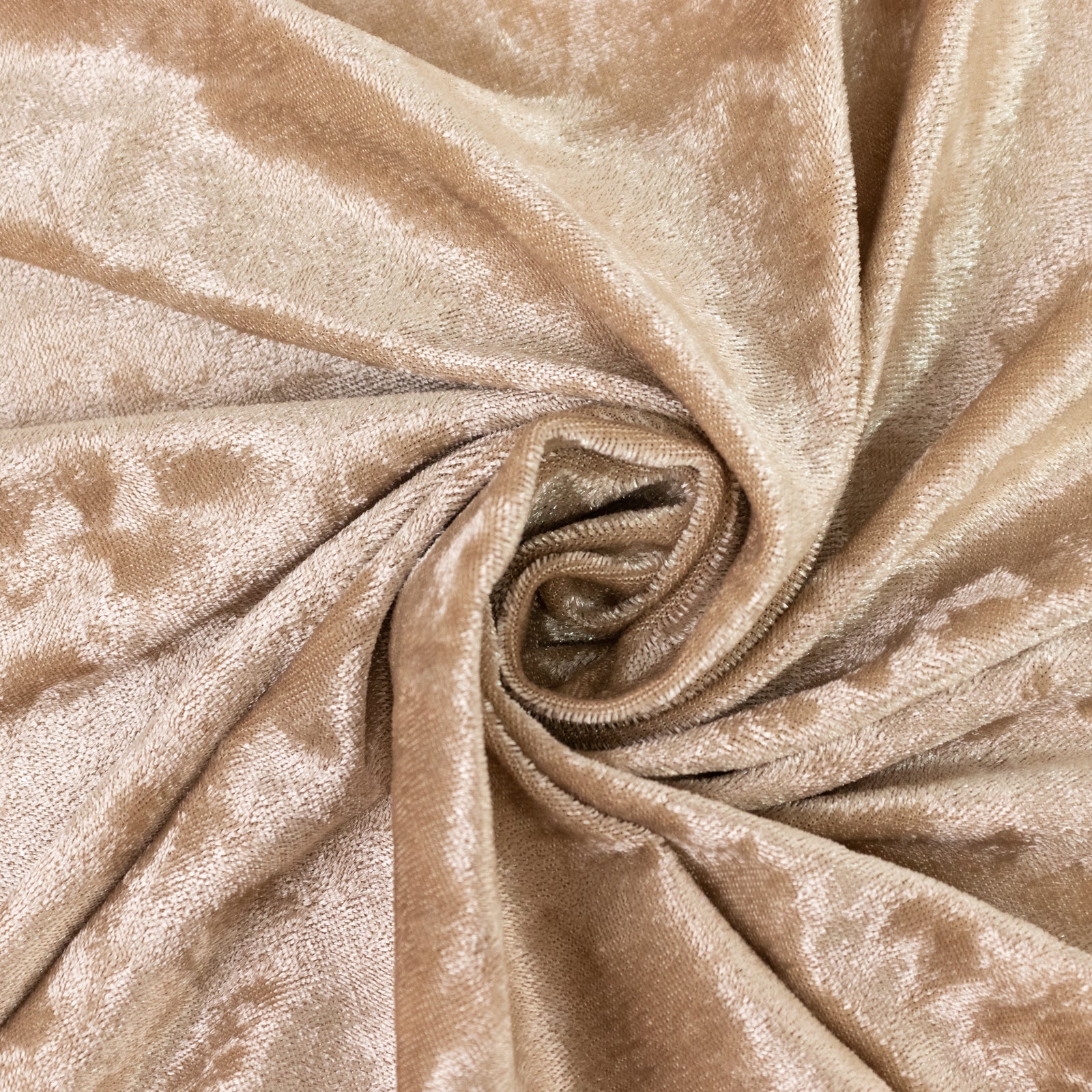 Beige Crushed Velvet Fabric Bolt, DIY Craft Fabric Roll - 65"x5 Yards - Image 7