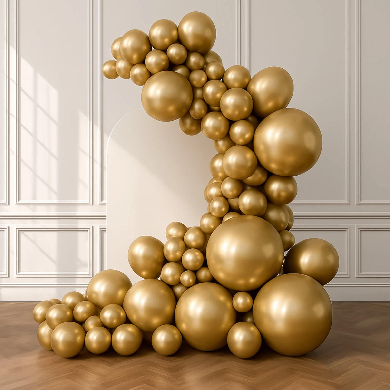 Biodegradable Balloon Arch Kit – Set of 110 Gold Latex Garland, Extra Strong & Eco-Friendly - Image 8