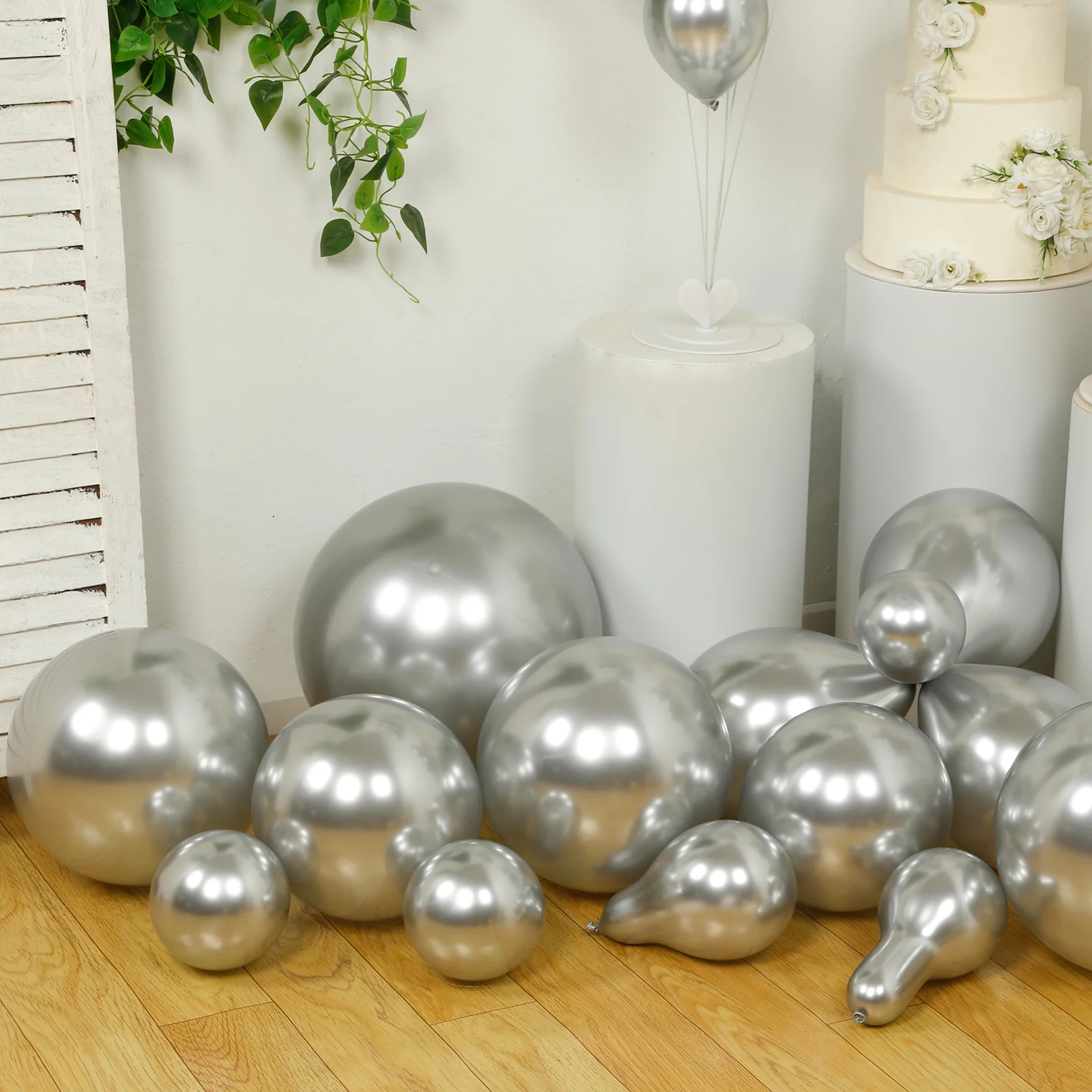Biodegradable Balloon Arch Kit – Set of 110 Silver Latex Garland, Extra Strong & Eco-Friendly - Image 8