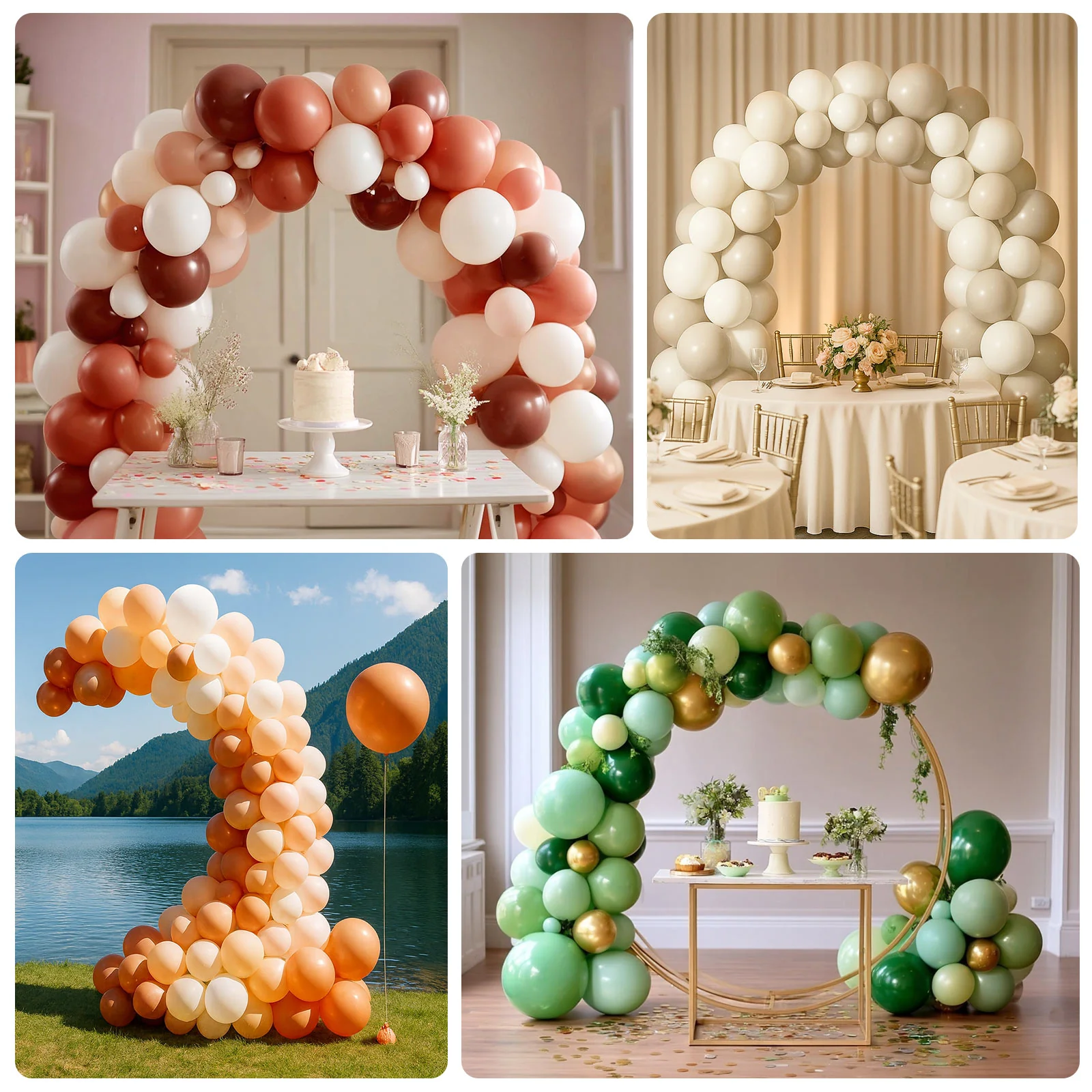 Biodegradable Balloon Arch Kit – Set of 110 Pearl White Latex Garland, Extra Strong & Eco-Friendly - Image 3