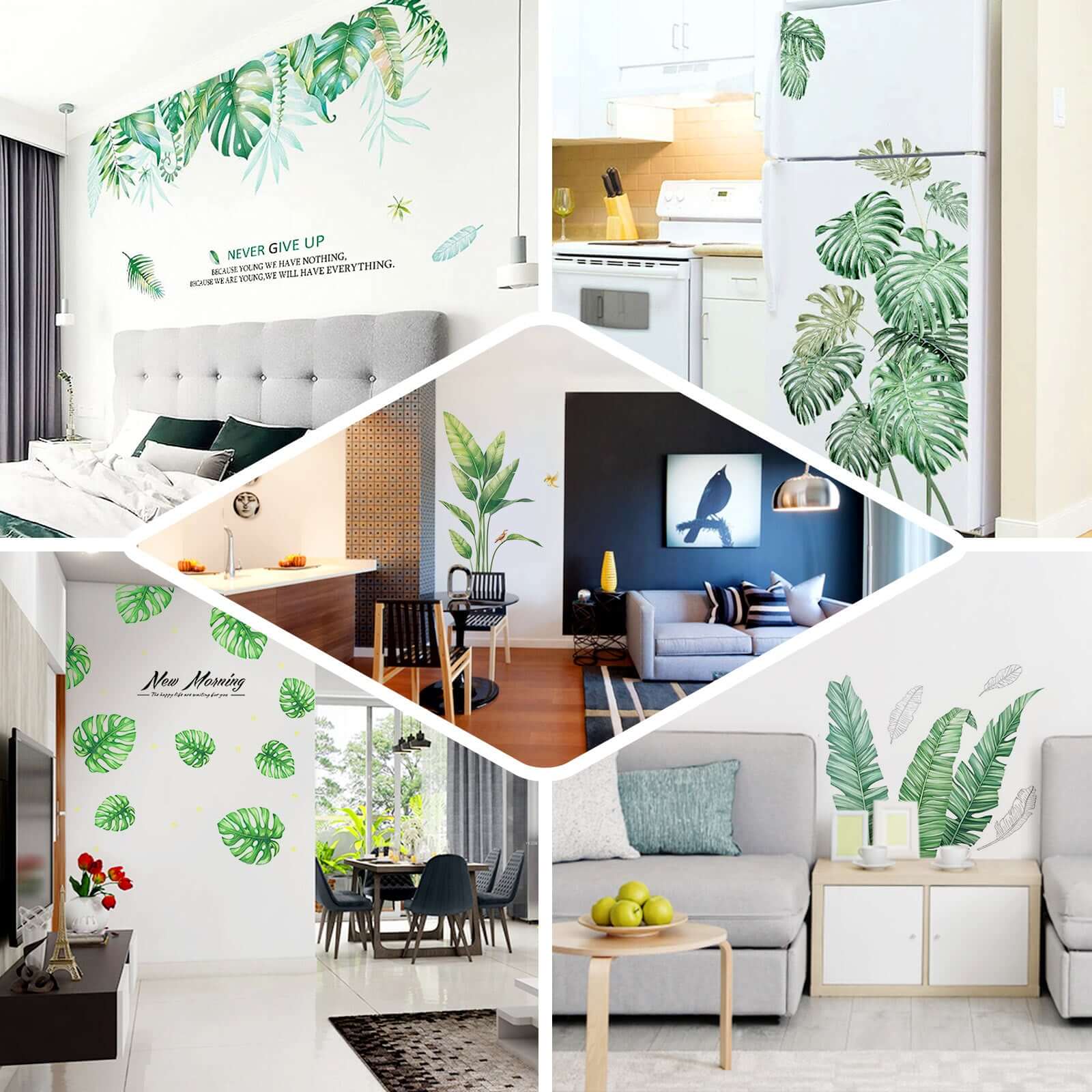 Bird of Paradise Tropical Plant Wall Decal, Peel and Stick Removable Stickers - Image 5