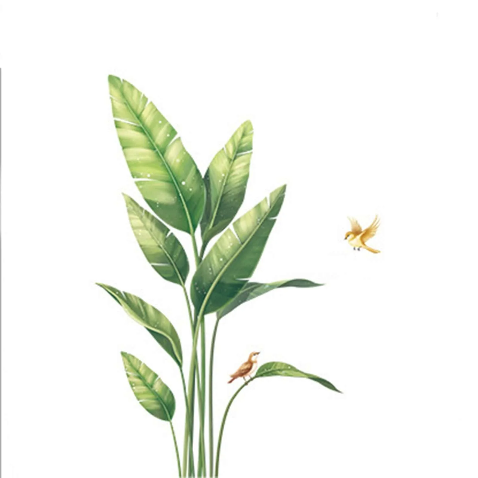 Bird of Paradise Tropical Plant Wall Decal, Peel and Stick Removable Stickers - Image 7