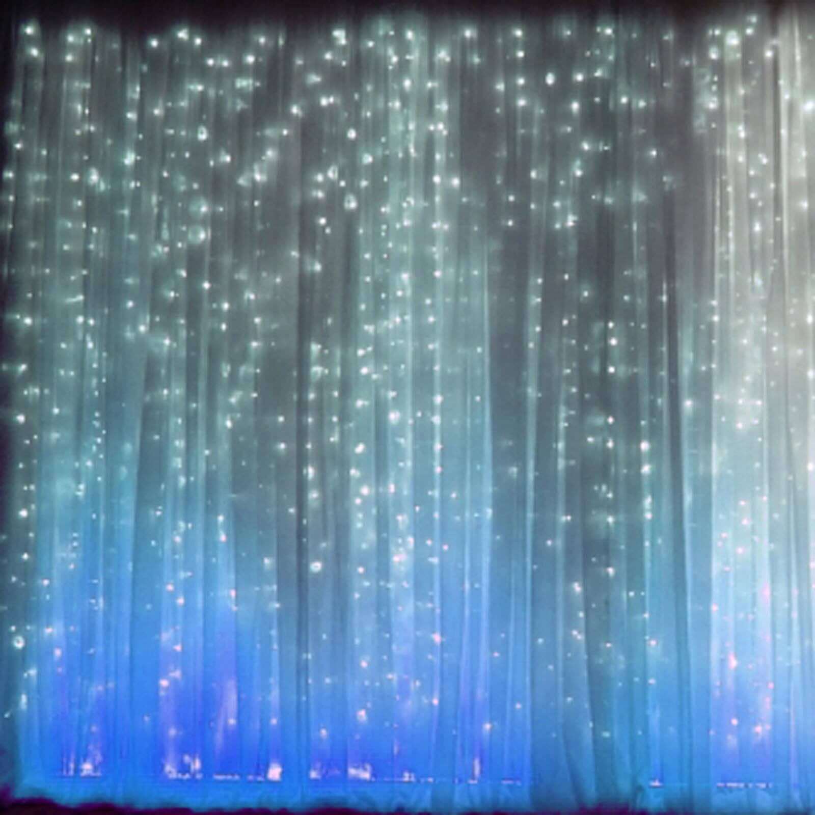 Black Chiffon Polyester Backdrop Drape Curtain, Dual Layer Event Divider Panel with Rod Pockets - 20ftx10ft - Image 8