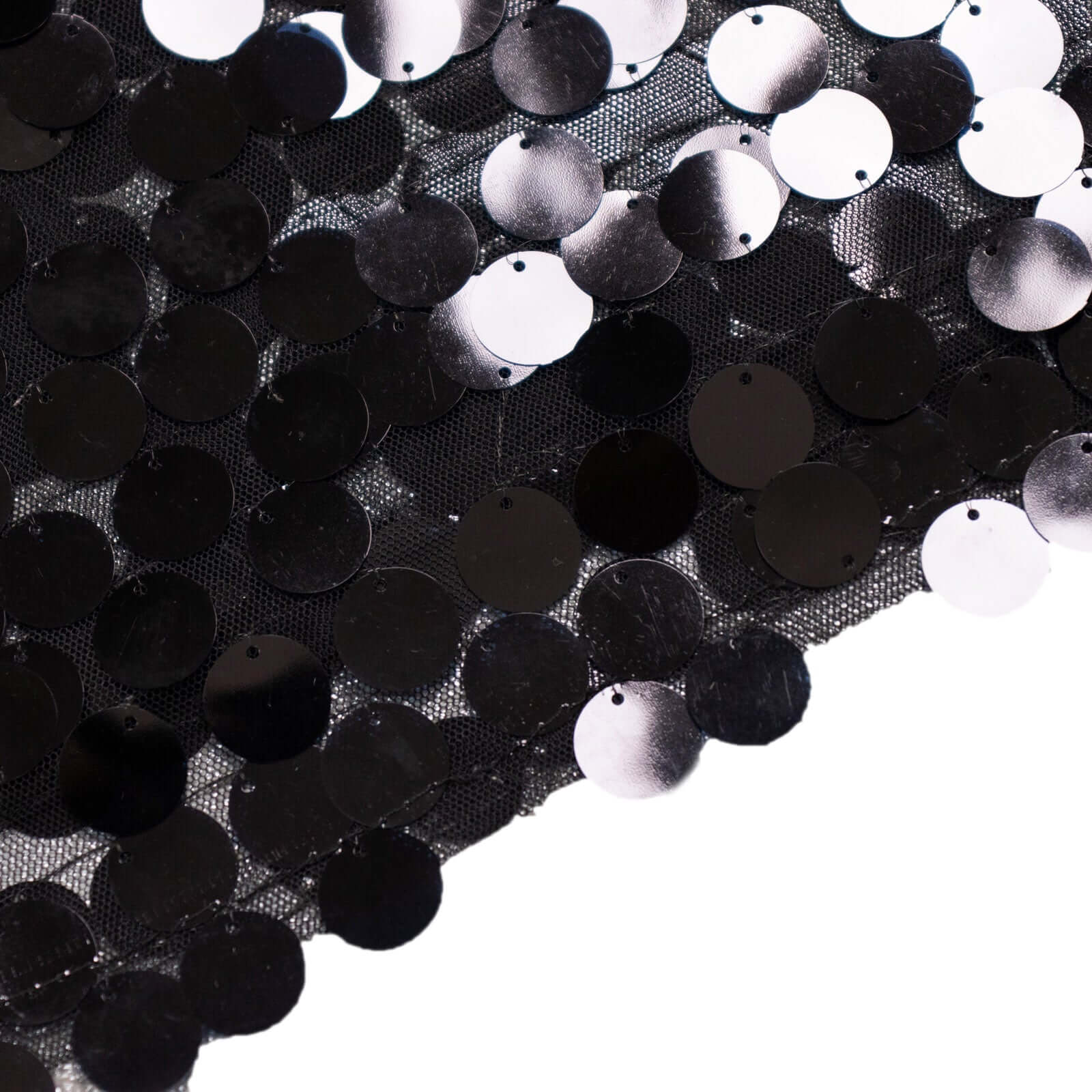 Black Double Sided Big Payette Sequin Chiara Backdrop Stand Cover For Half Moon Wedding Arch Stand 7ft - Image 10