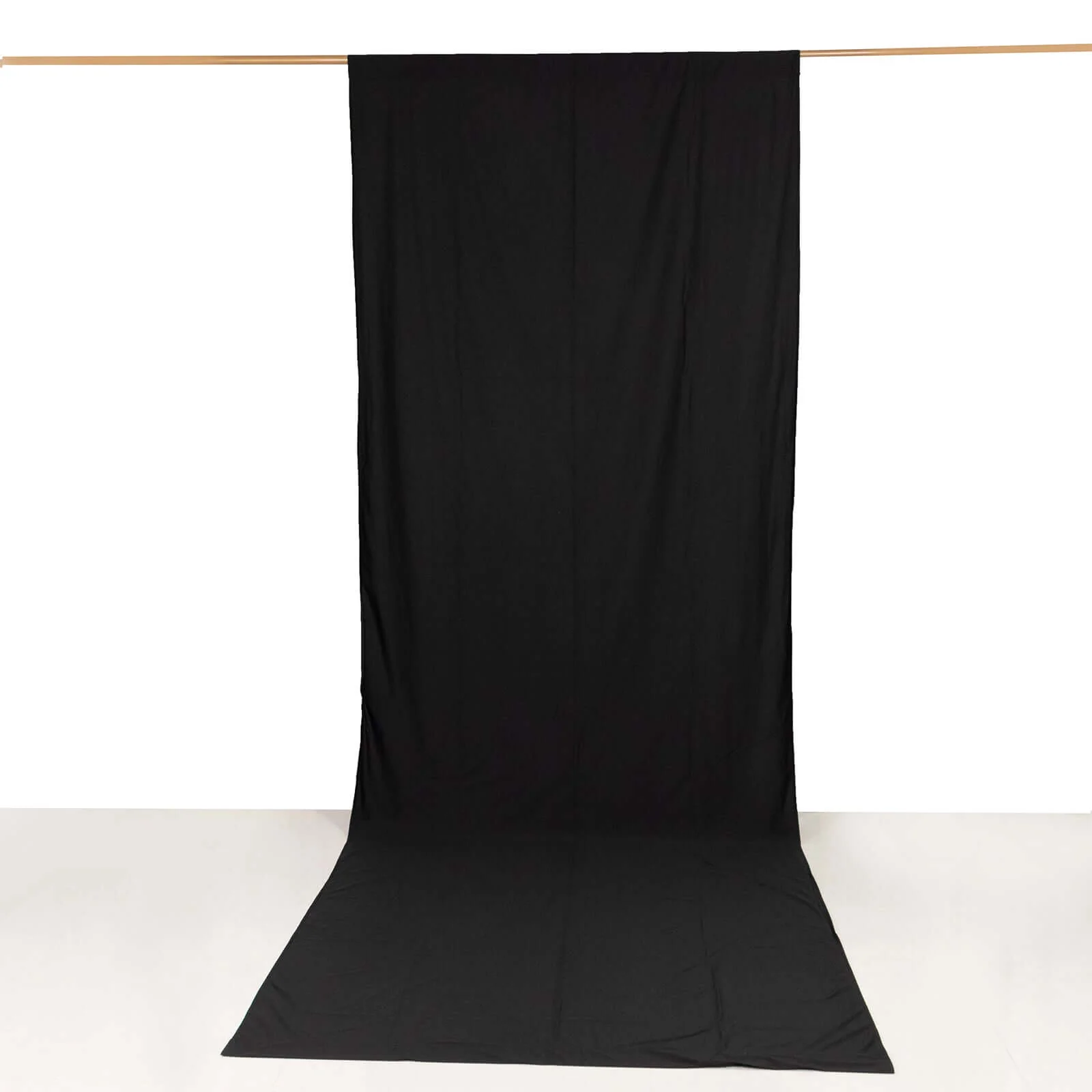 Black Scuba Polyester Backdrop Drape Curtain, Durable Flame Resistant Event Divider Panel Wrinkle Free With Rod Pockets - 5ftx14ft - Image 9