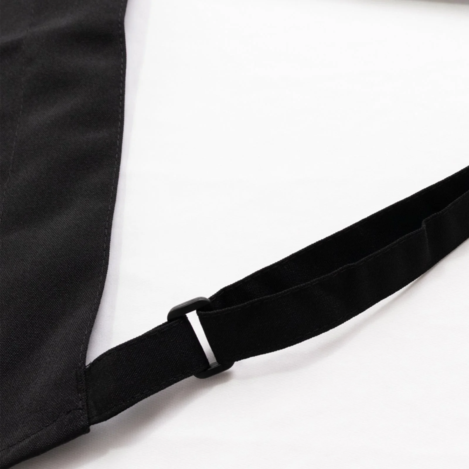 Black Premium Polyester Kitchen Chef Apron with Adjustable Neck and Long Ties, Waterdrop Resistant 2 Pockets Unisex Cooking Bib Apron - Image 8