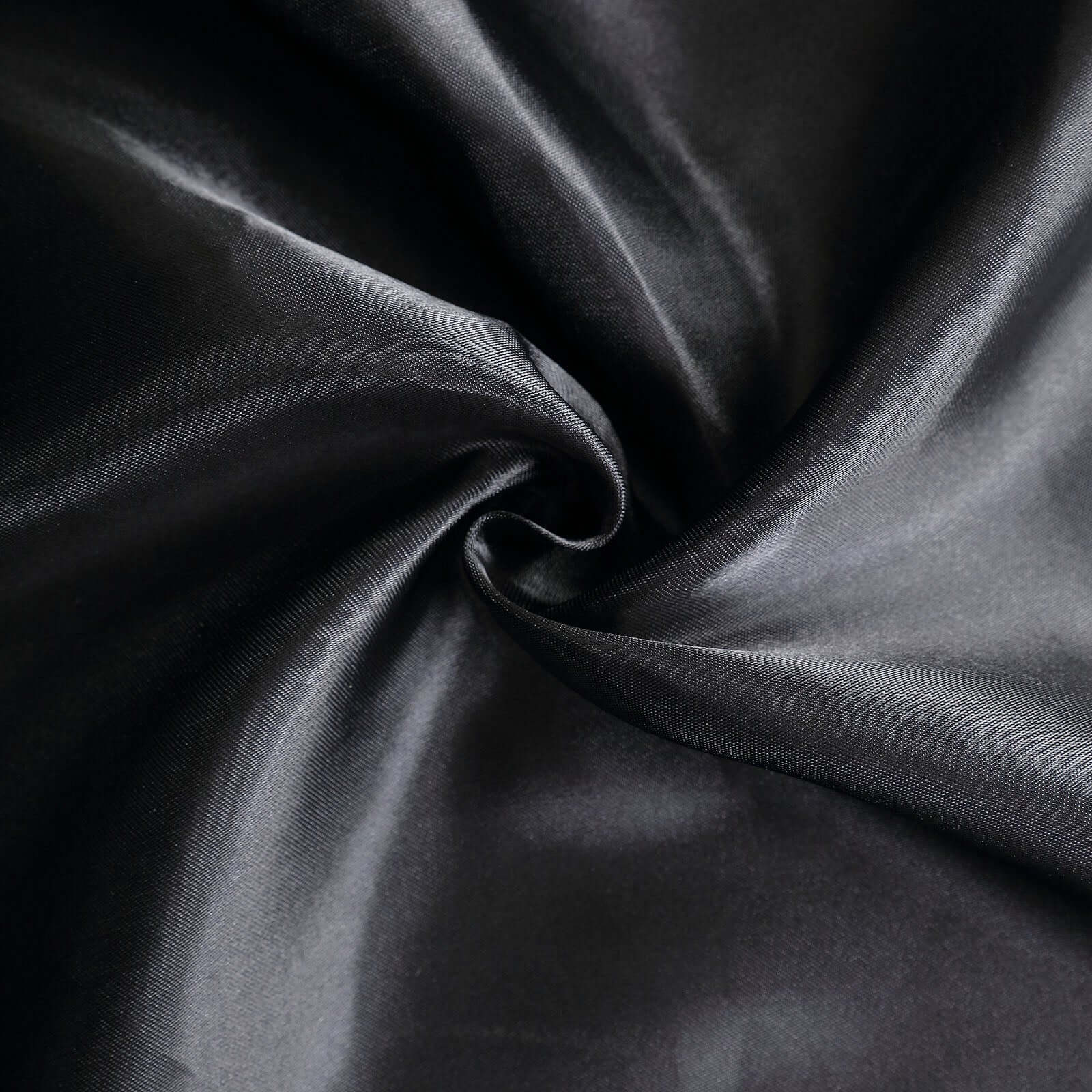 Black Satin Backdrop Drape Curtain, Photo Booth Event Divider Panel - 8ftx10ft - Image 8