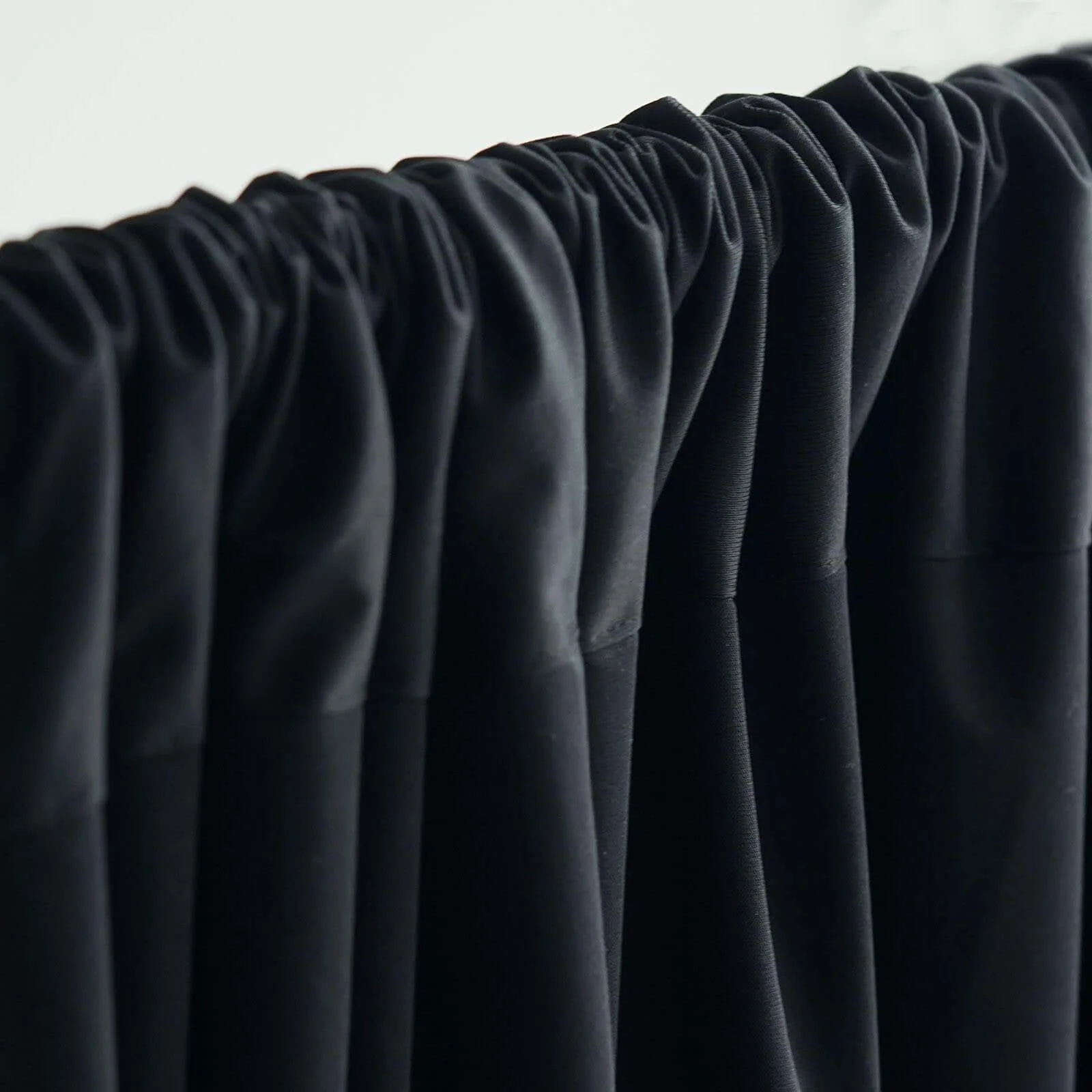 2 Pack 5ftx10ft Black Scuba Polyester Backdrop Drape Curtains, Durable Flame Resistant Event Divider Panels Wrinkle Free With Rod Pockets - Image 7