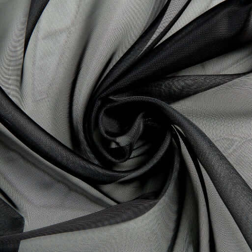 Black Sheer Organza Wedding Arch Draping Fabric, Long Curtain Backdrop Window Scarf Valance 18ft - Image 7