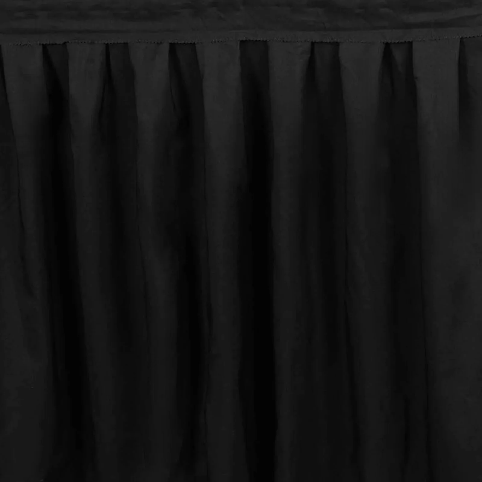 Portable Stage Skirting Polyester Shirred Pleat Stage Cover for Wedding Platform Black - 36"x20ft - Image 7
