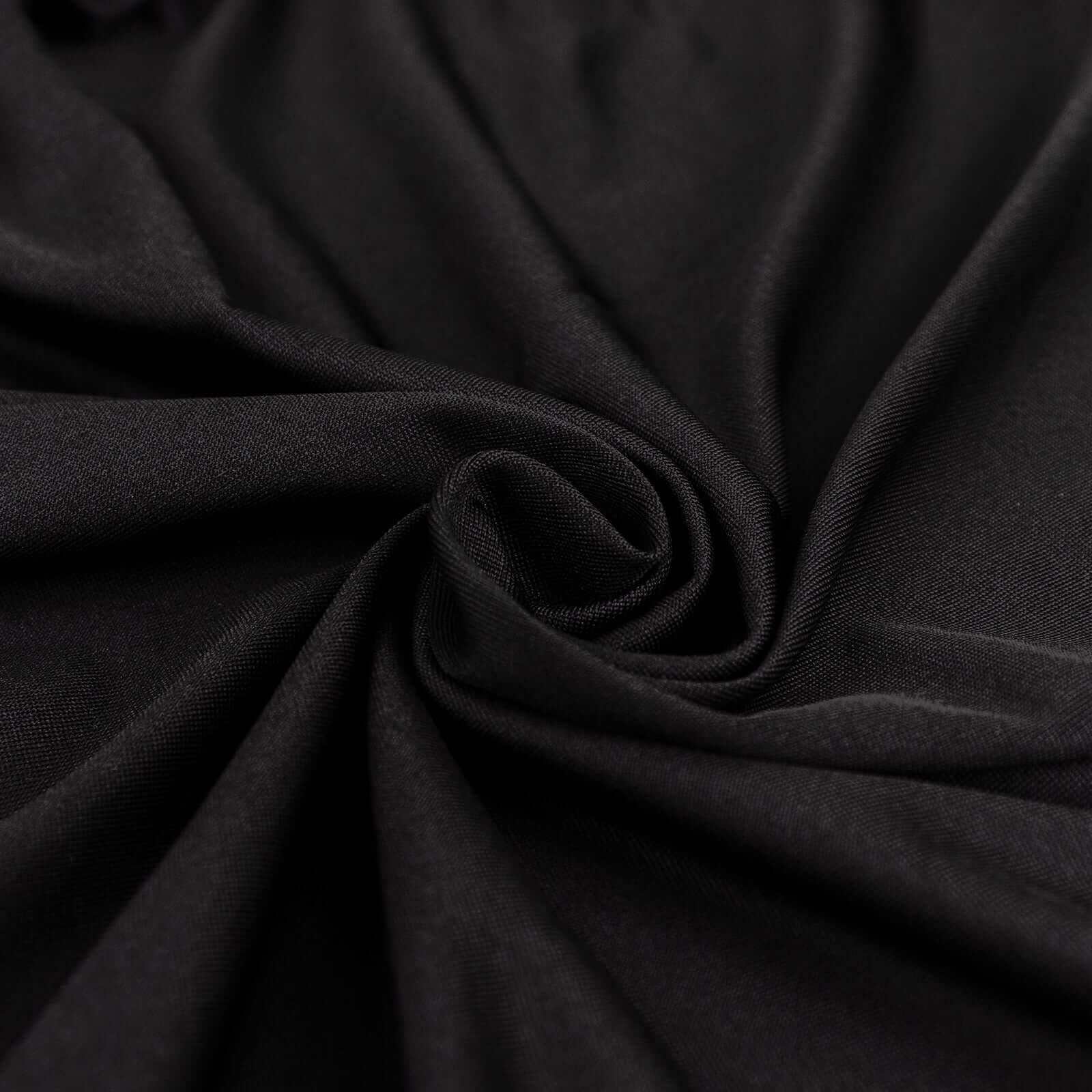 Black Spandex 4-Way Stretch Fabric Bolt, DIY Craft Fabric Roll - 60"x10 Yards - Image 11