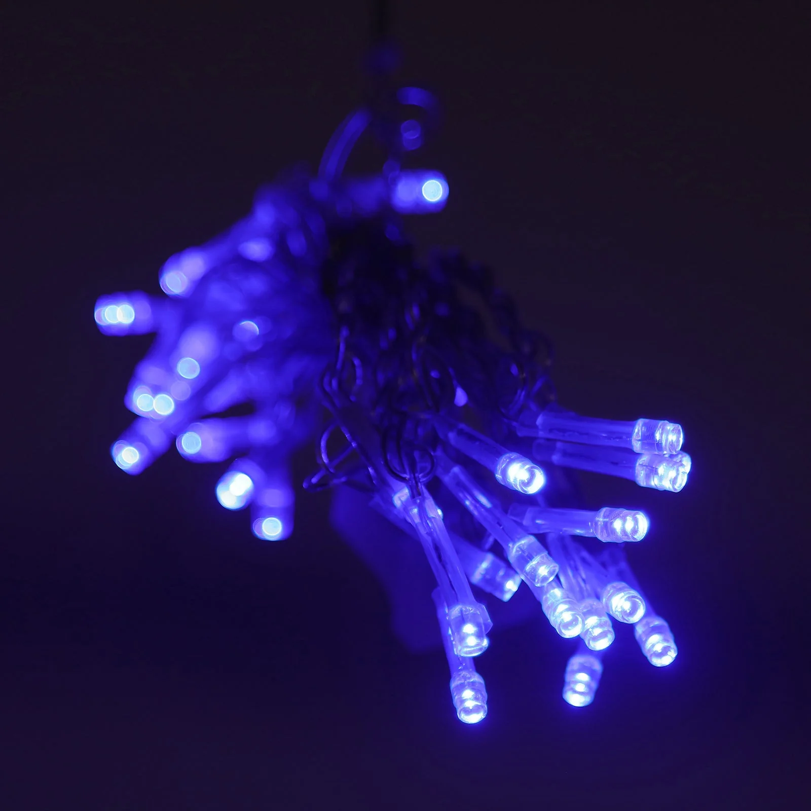 Blue 600 LED Curtain String Lights with 8 Modes, Plug In Connectable Twinkle Fairy Lights - 10ftx20ft - Image 6