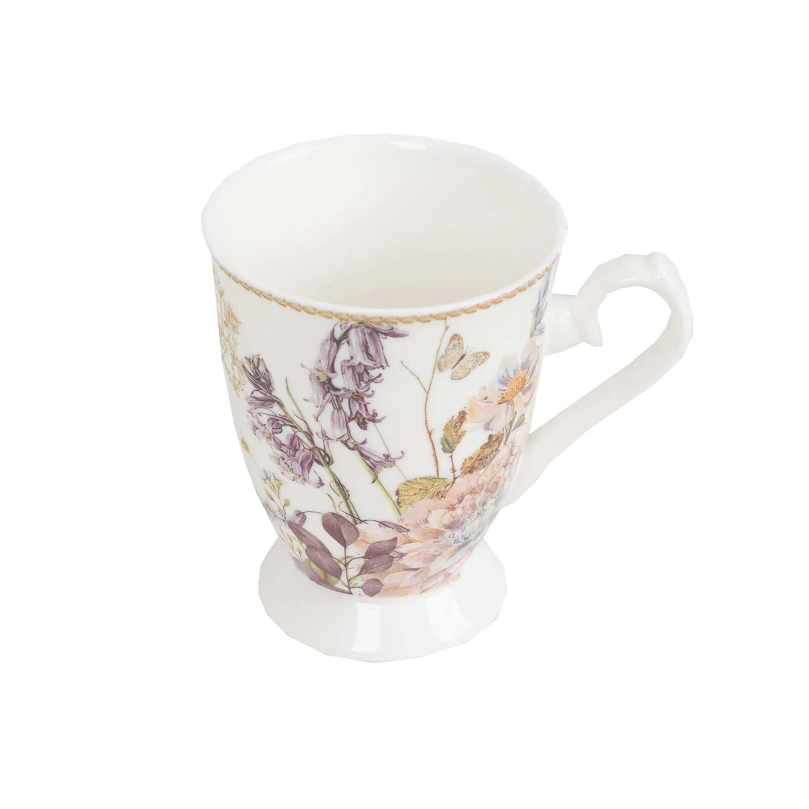 Blush Floral Design Bridal Shower Gift Set, 2 Pack Porcelain Coffee Mugs With Matching Keepsake Gift Box and Satin Ribbon Handle - Image 7