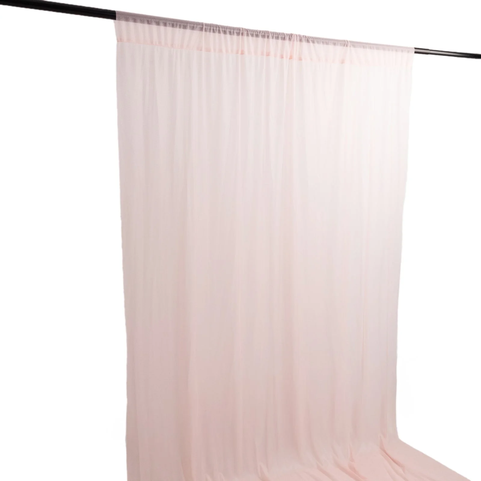 Sheer Wedding Arch Drape – 5ftx14ft Blush Sheer Curtain Backdrop, Ceiling Drapery Panel - Image 7
