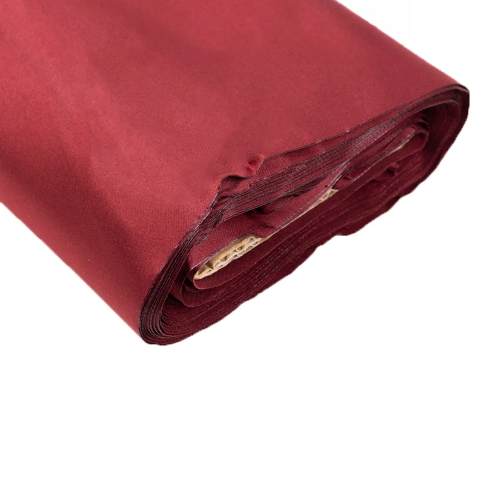 Burgundy Lamour Satin Fabric Bolt, Heavy Matte Satin Fabric By The Yard - 54"x10 Yards - Image 3