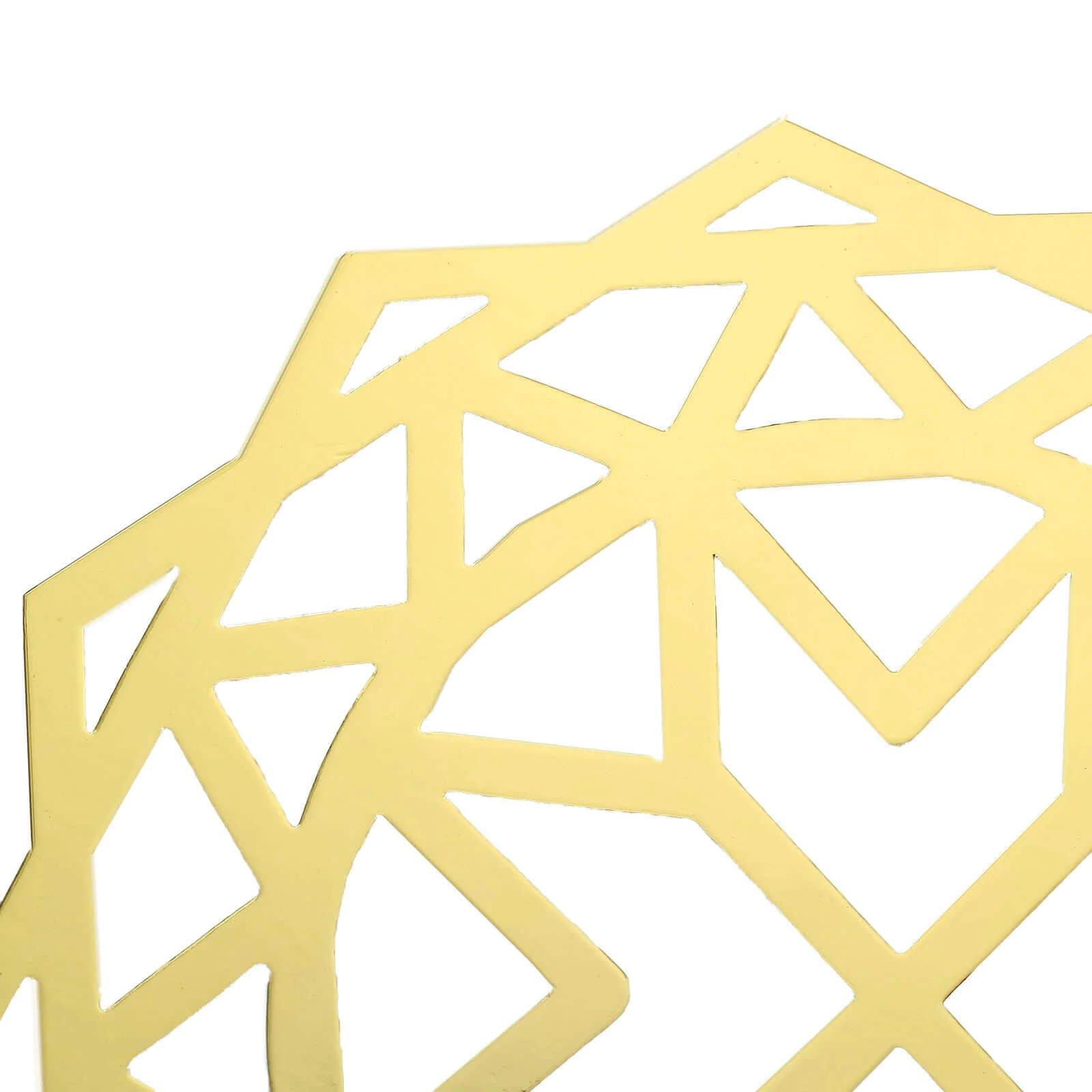 6-Pack Disposable Table Placemats 13" Metallic Gold Laser Cut Geometric Star Design - 700GSM Cardboard Placemats for Upscale Occasions - Image 15