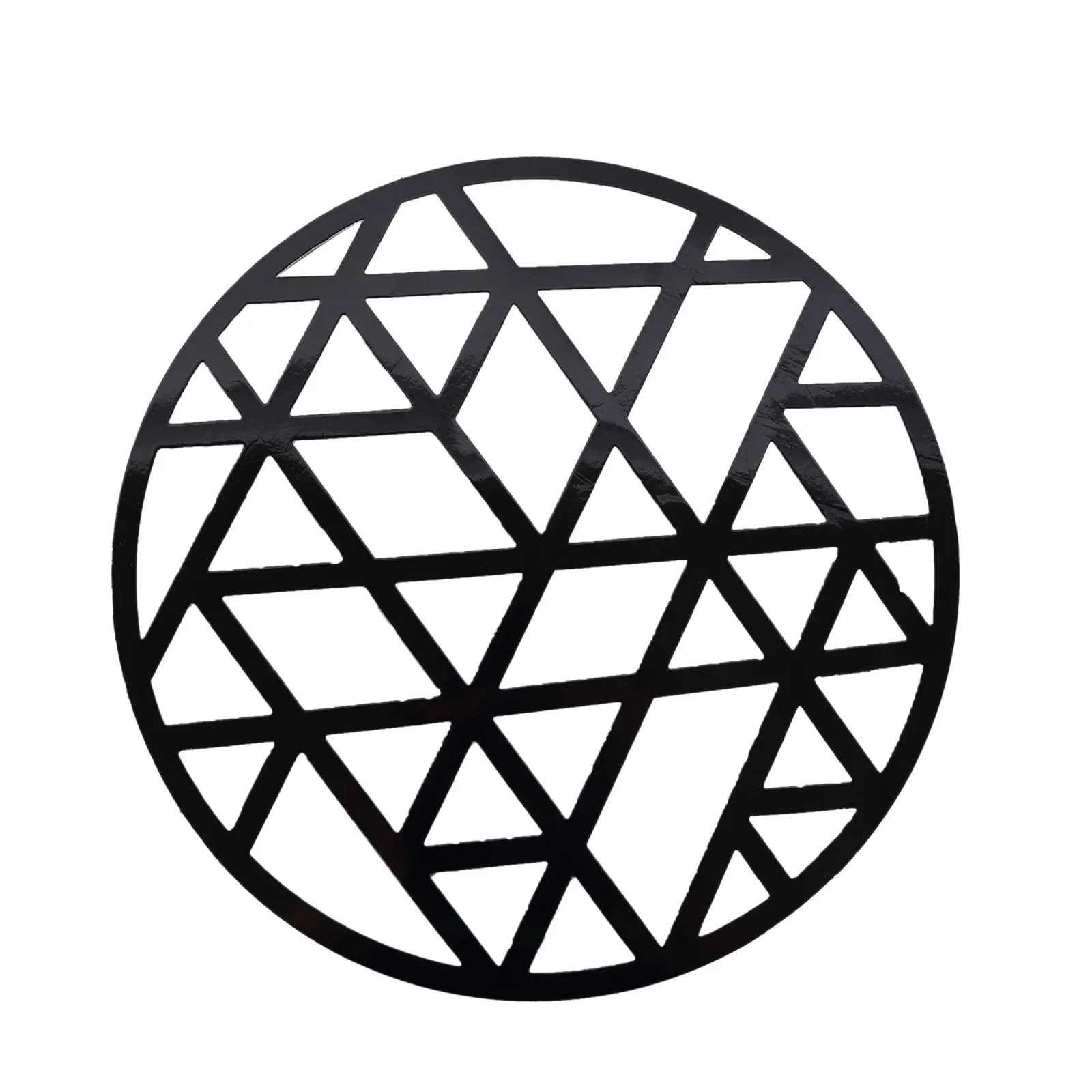 6-Pack Disposable Table Placemats 13" Black Laser Cut Geometric Triangle Design - 700GSM Cardboard Placemats - Image 5
