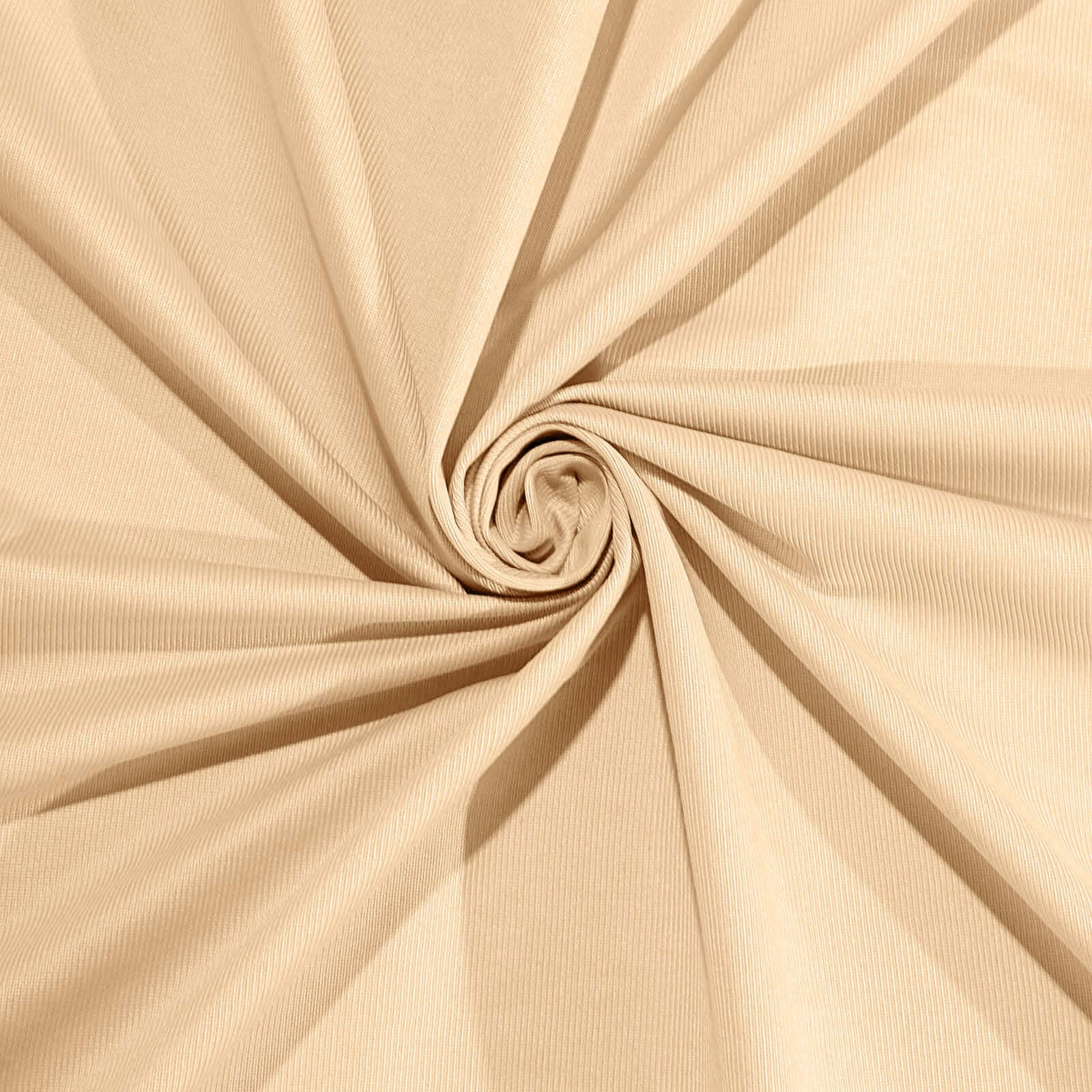 2 Pack 5ftx10ft Champagne Scuba Polyester Backdrop Drape Curtains, Durable Flame Resistant Event Divider Panels Wrinkle Free With Rod Pockets - Image 8