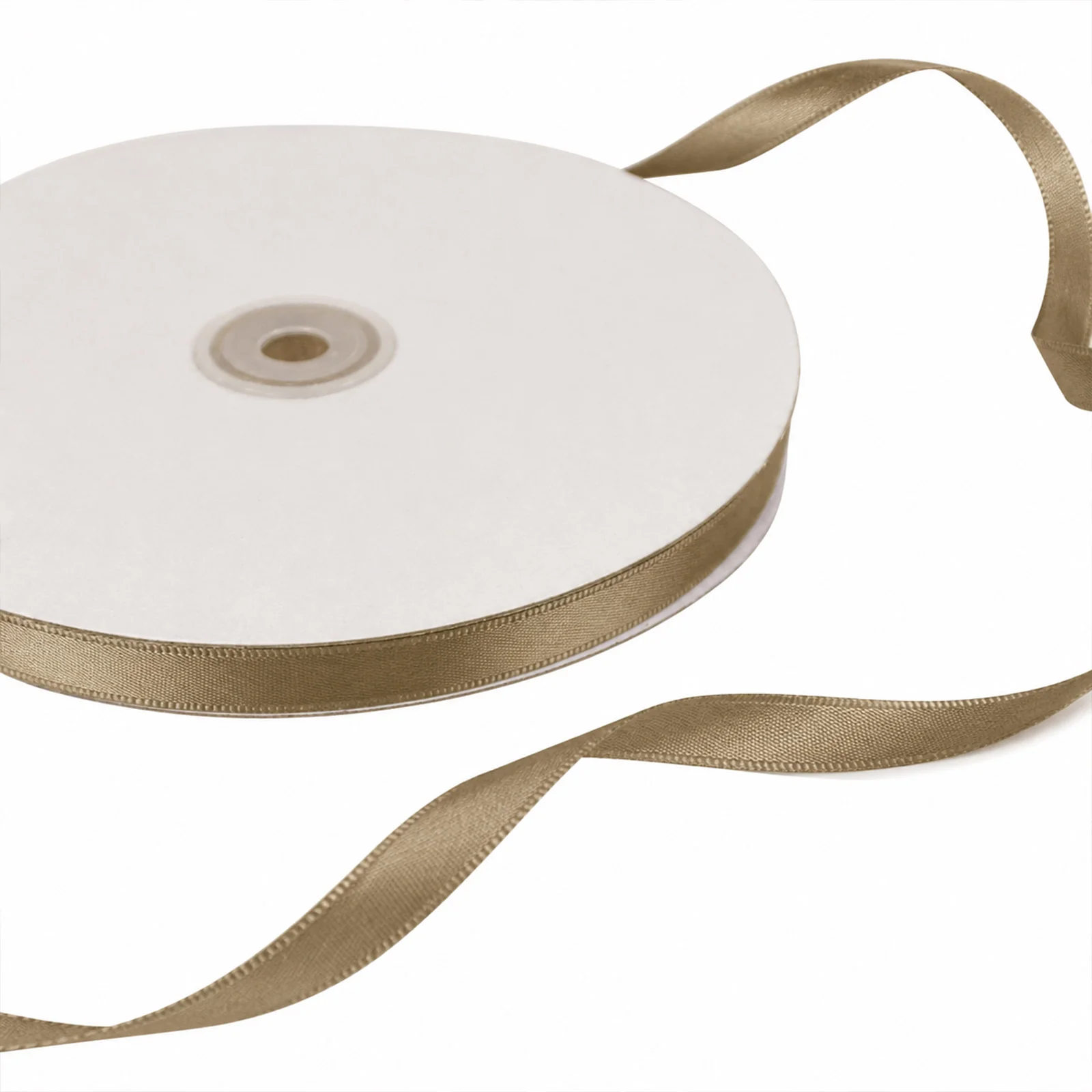 Champagne Single Face Decorative Satin Ribbon 100 Yards 3/8" - Image 6