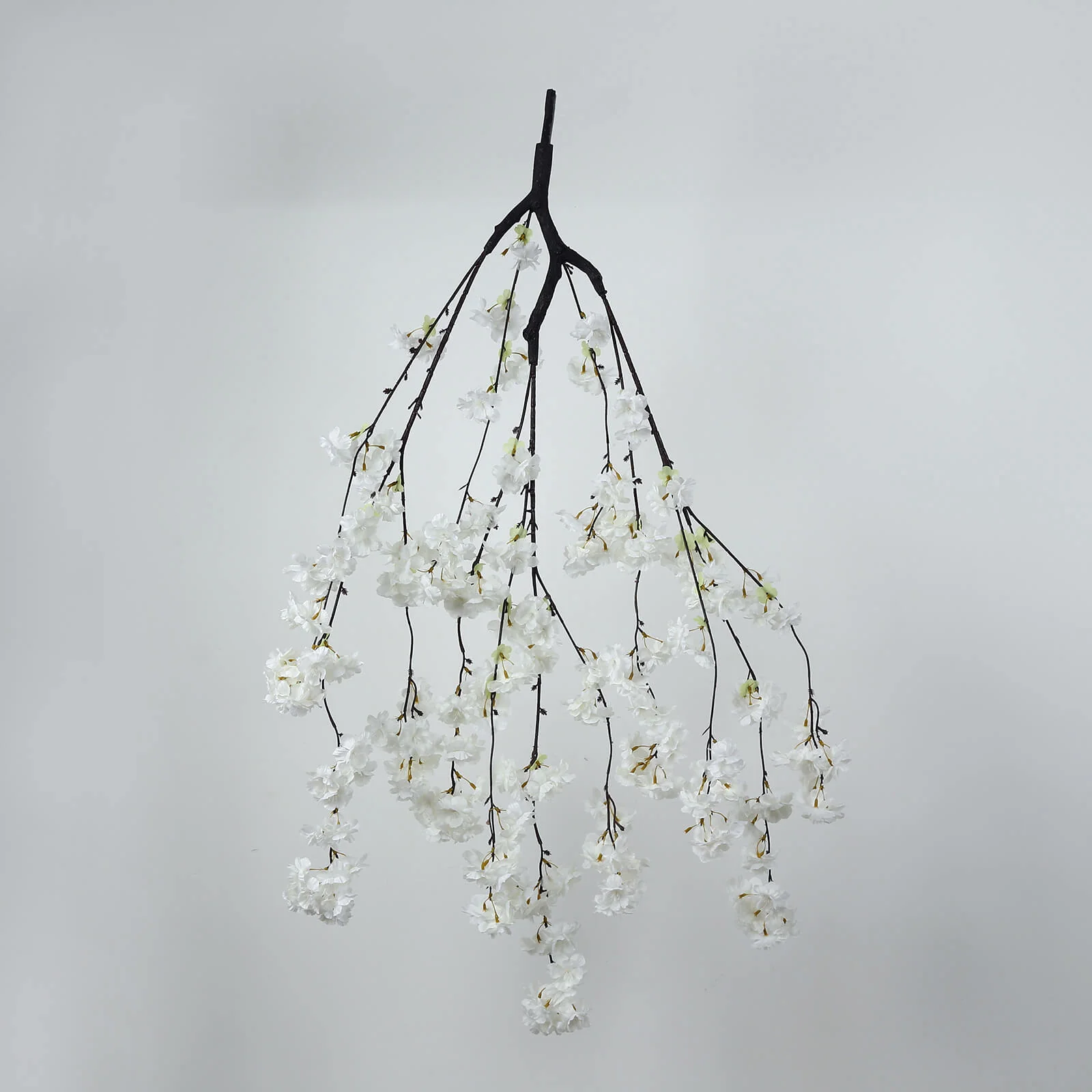 Cherry Blossom Floral Chandelier 60" White – Hanging Artificial Silk Flower Ceiling Canopy with Interchangeable Branches - Image 7