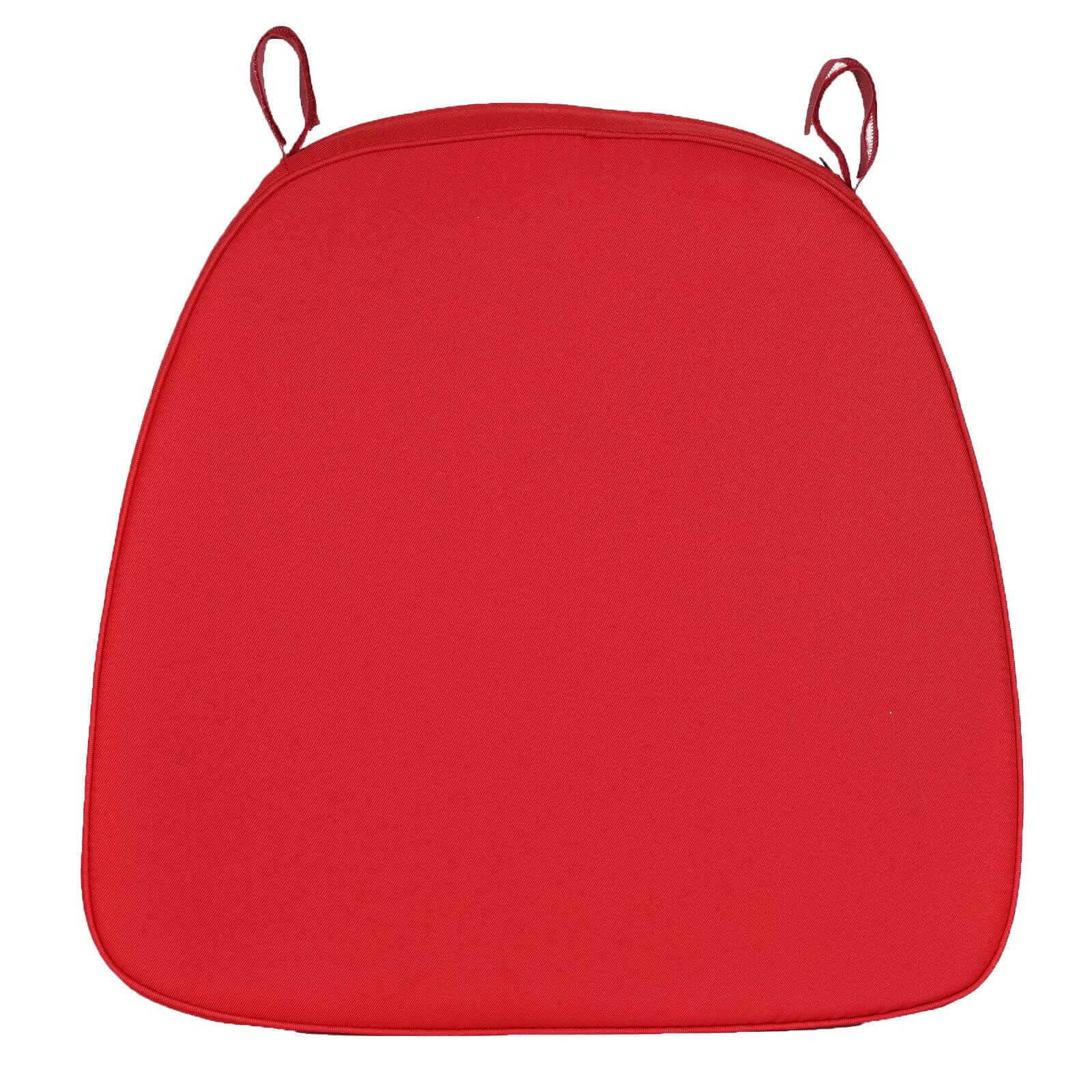 Chiavari Chair Pad Memory Foam 1.5" Thick with Ties Red - Removable Cover - Image 6