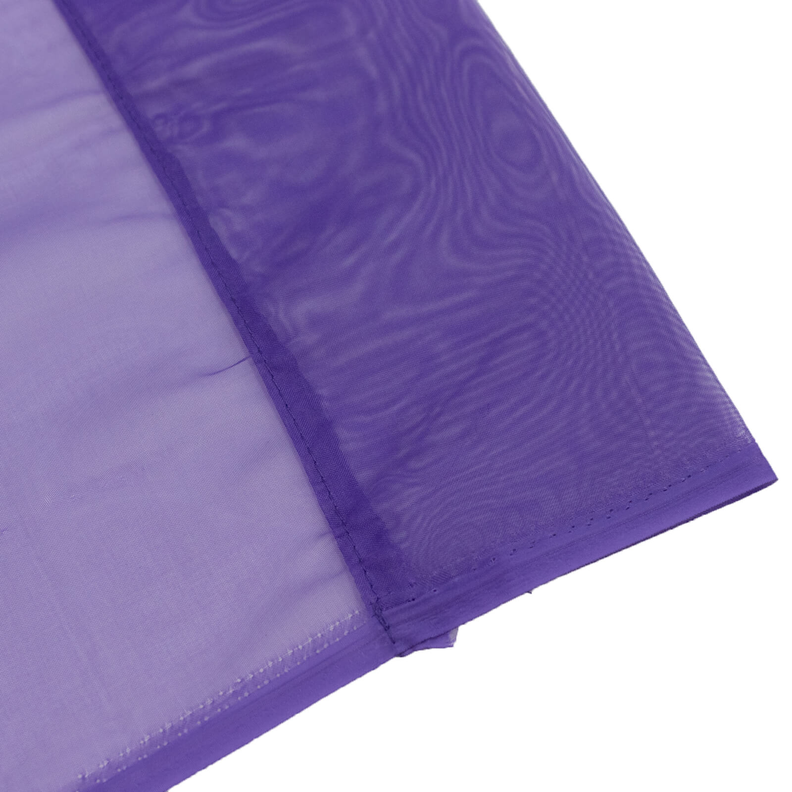 Chiffon Backdrop Curtain Panel 10ft x 14ft – Purple Durable Flame Resistant Sheer Draping Fabric with Rod Pocket - Image 6