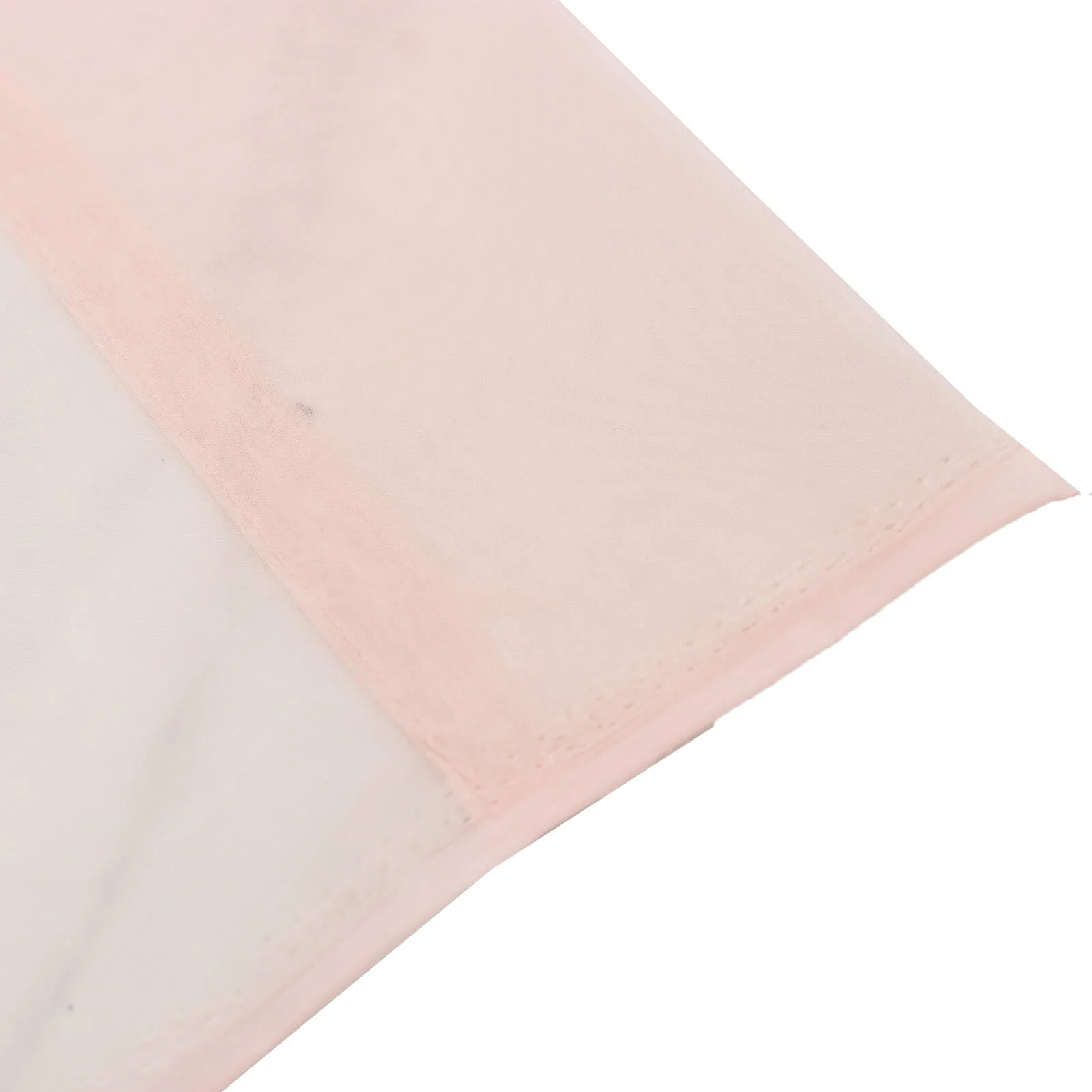 Chiffon Backdrop Curtain Panel 10ft x 10ft – Blush Durable Flame Resistant Sheer Draping Fabric with Rod Pocket - Image 6