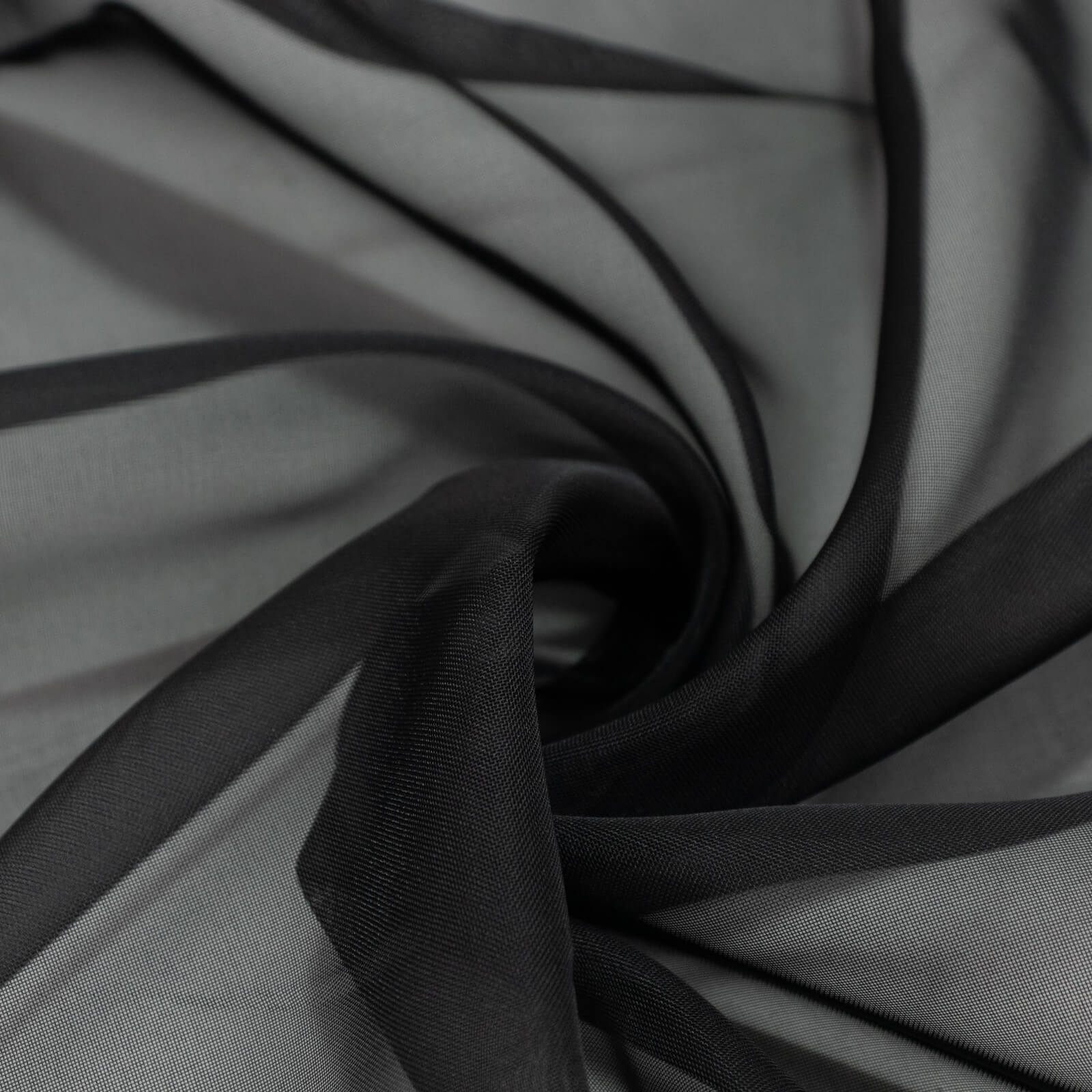 Chiffon Backdrop Curtain Panel 10ft x 12ft – Black Durable Flame Resistant Sheer Draping Fabric with Rod Pocket - Image 7