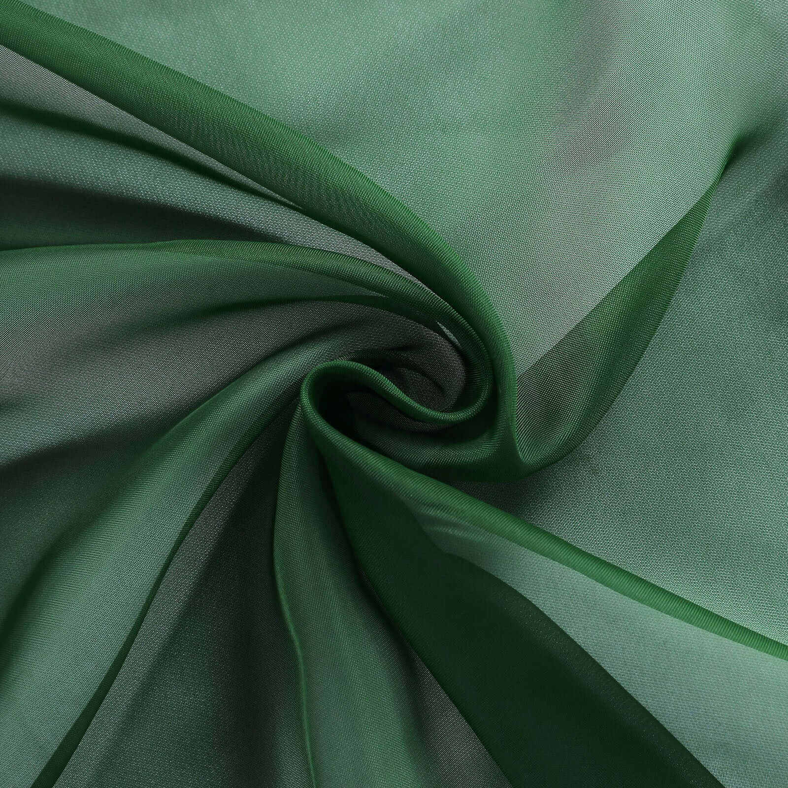 Chiffon Curly Chair Sash 32" Long – Hunter Emerald Green 6-Strand Ribbon Tie - Image 9