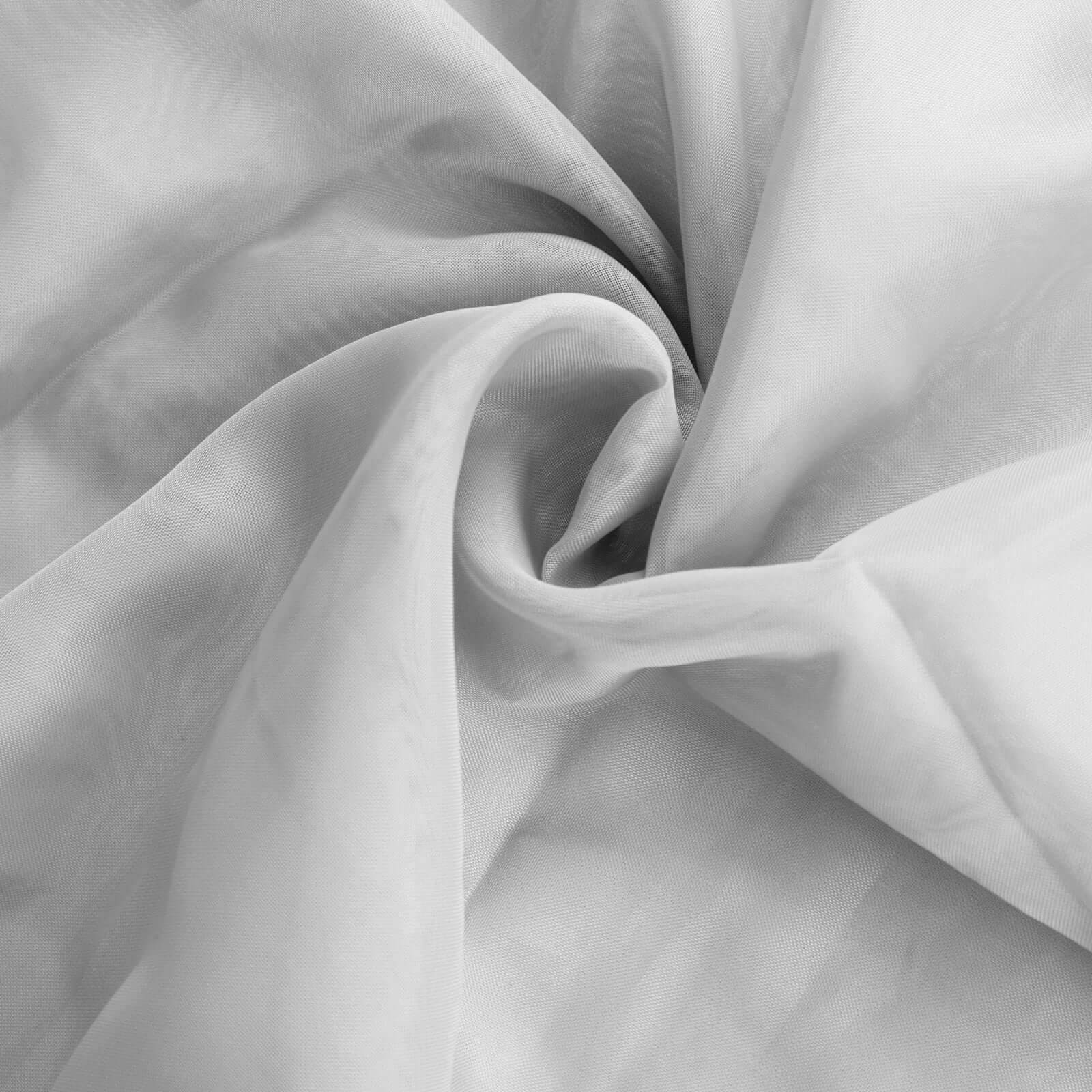 Chiffon Curly Chair Sash 32" Long – Silver 6-Strand Ribbon Tie - Image 8