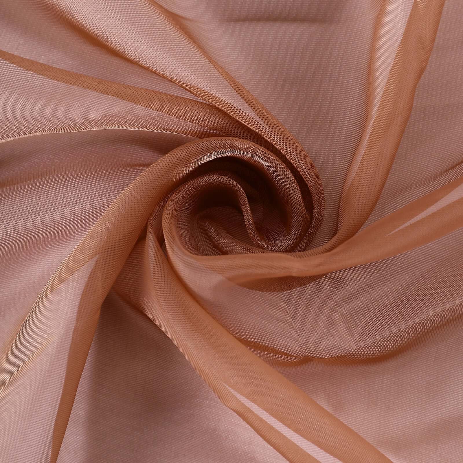 Chiffon Curly Chair Sash 32" Long – Terracotta (Rust) 6-Strand Ribbon Tie - Image 7