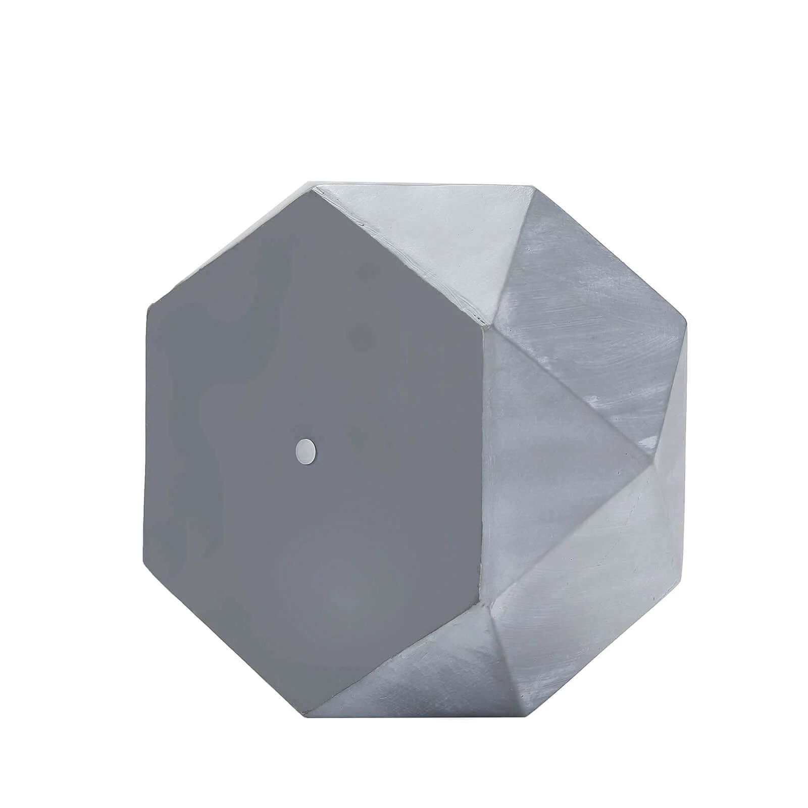 Concrete Geometric Planter 7" Mini Cement Design Gray Finish - Succulent Flower Pot - Image 13