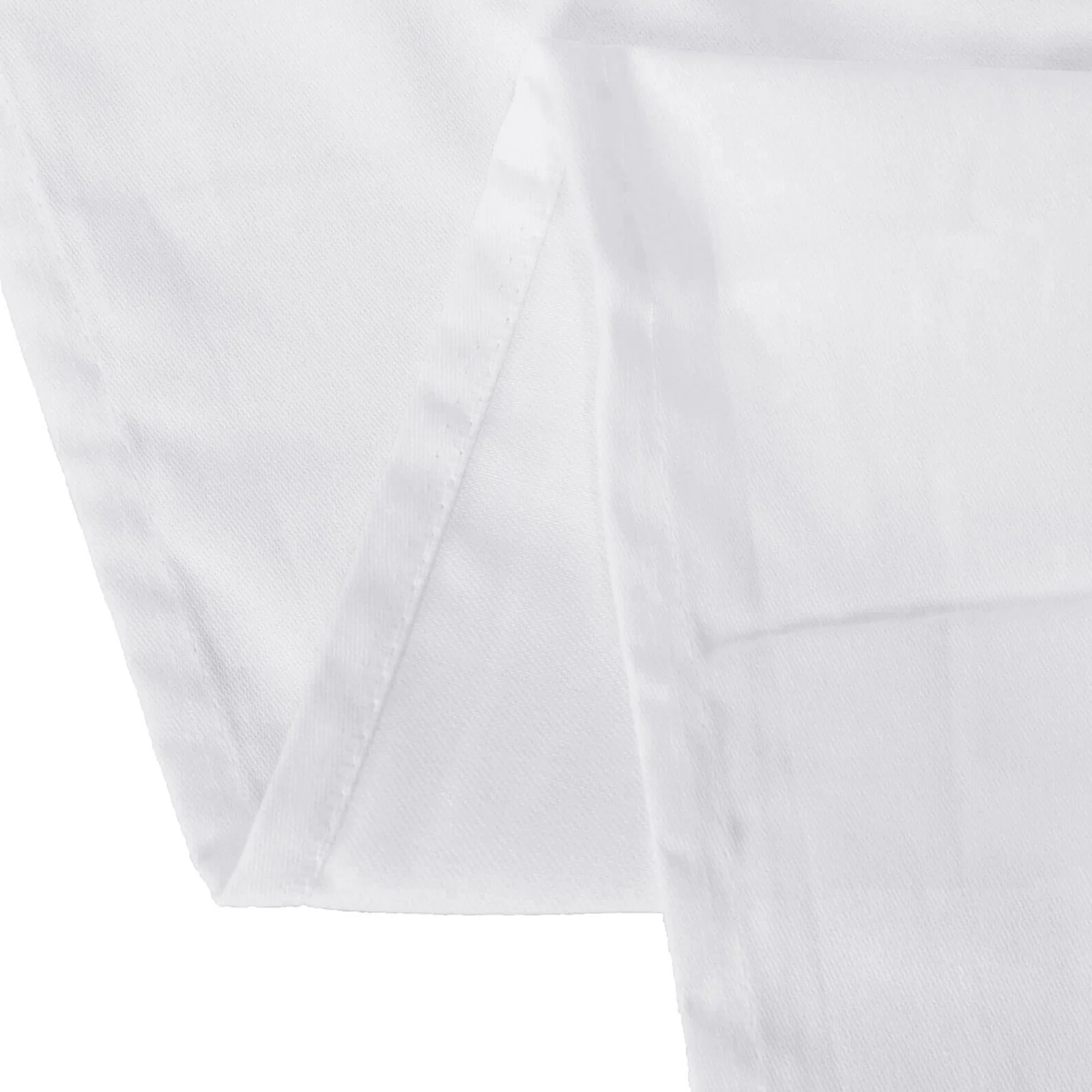 Cotton Blend Rectangle Tablecloth 60"x102" White Wrinkle-Resistant Fabric - Stylish Table Cover for Events - Image 6