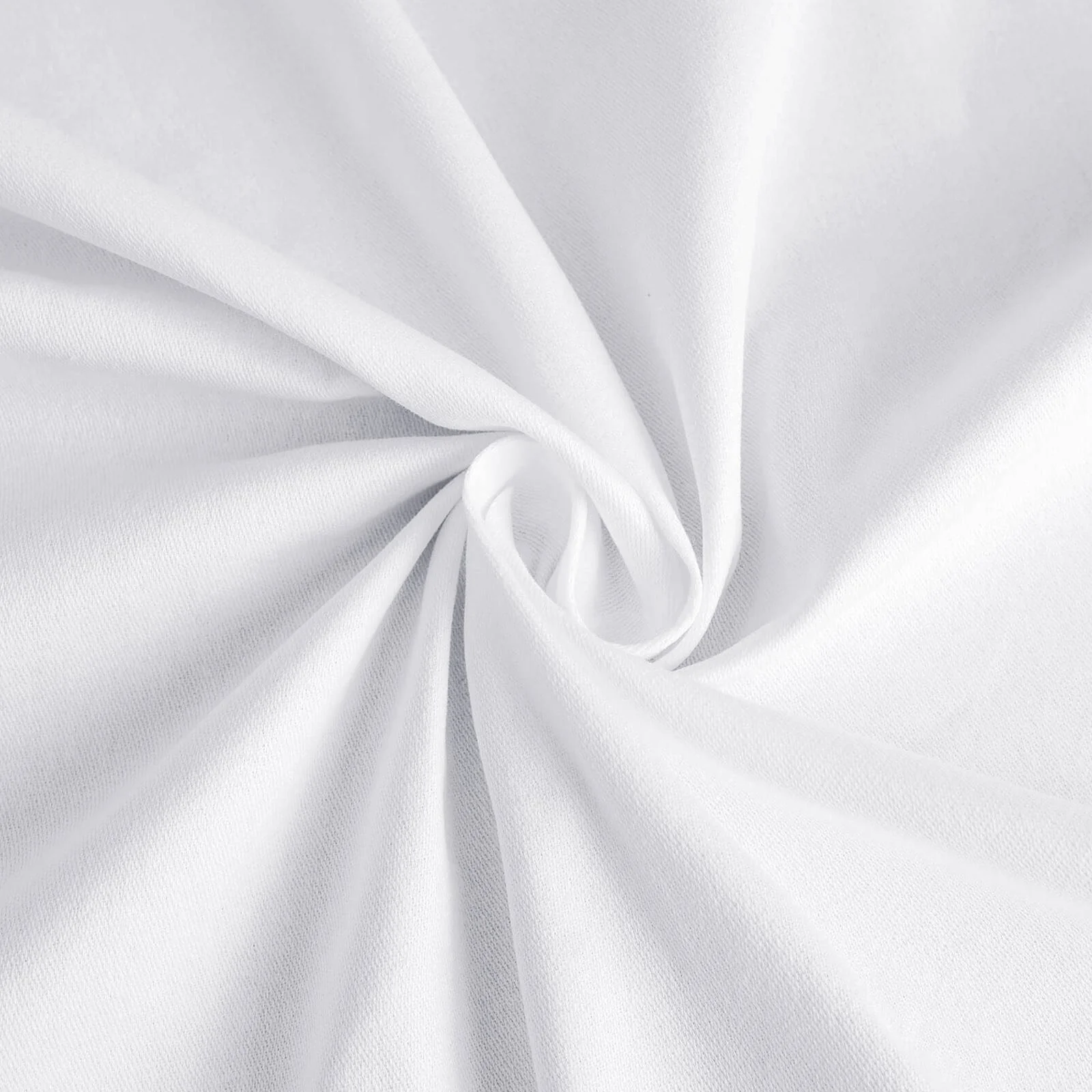 Cotton Blend Rectangle Tablecloth 60"x102" White Wrinkle-Resistant Fabric - Stylish Table Cover for Events - Image 8