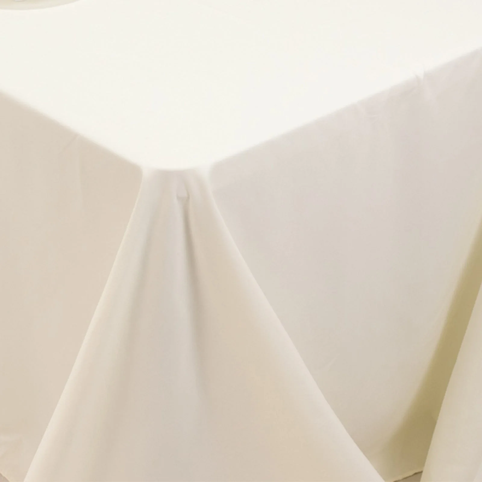 Cotton Blend Rectangle Tablecloth 90"x156" Ivory with Seamless Wrinkle-Resistant Finish Table Cover - Image 7