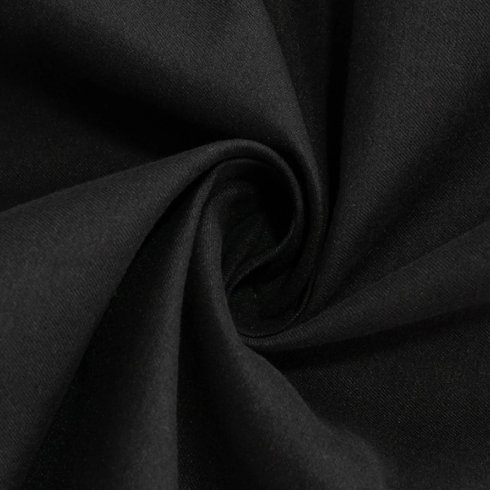 Cotton Blend Round Tablecloth 108" Black - Wrinkle-Resistant Finish Table Cover - Image 8