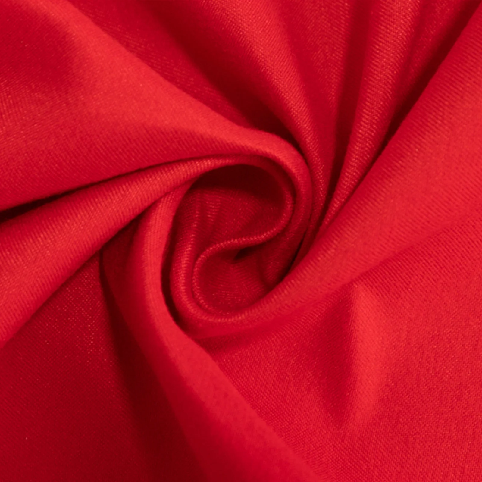 Cotton Blend Round Tablecloth 108" Red - Wrinkle-Resistant Finish Table Cover - Image 8