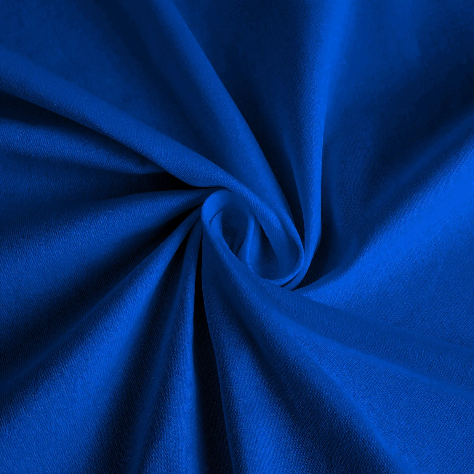 Cotton Blend Round Tablecloth 132" Royal Blue - Wrinkle-Resistant Finish Seamless Table Cover - Image 6