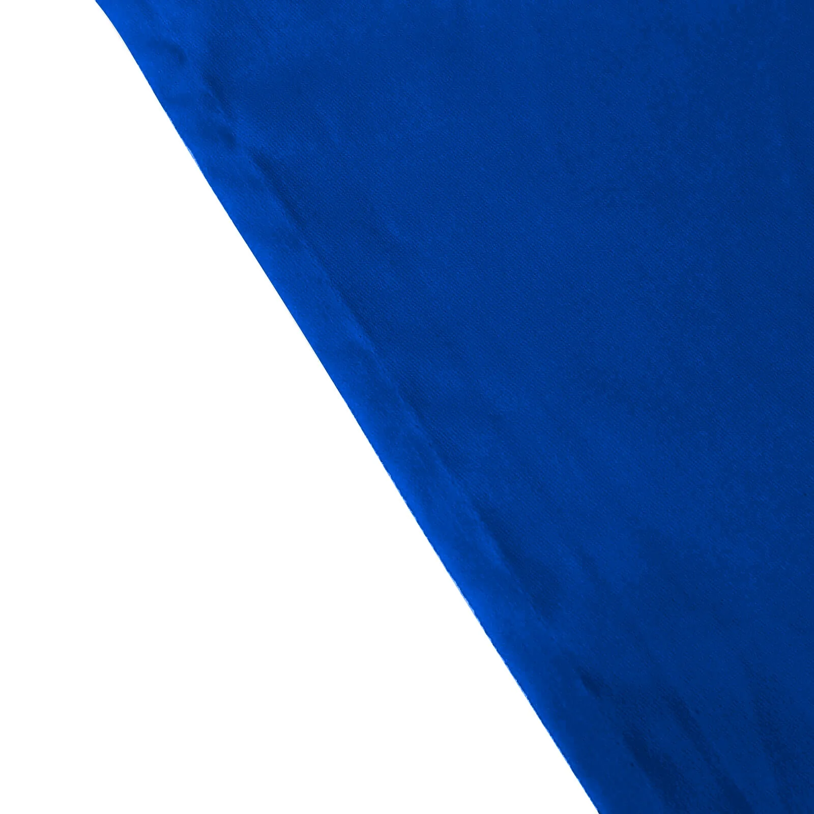 Cotton Blend Round Tablecloth 132" Royal Blue - Wrinkle-Resistant Finish Seamless Table Cover - Image 8
